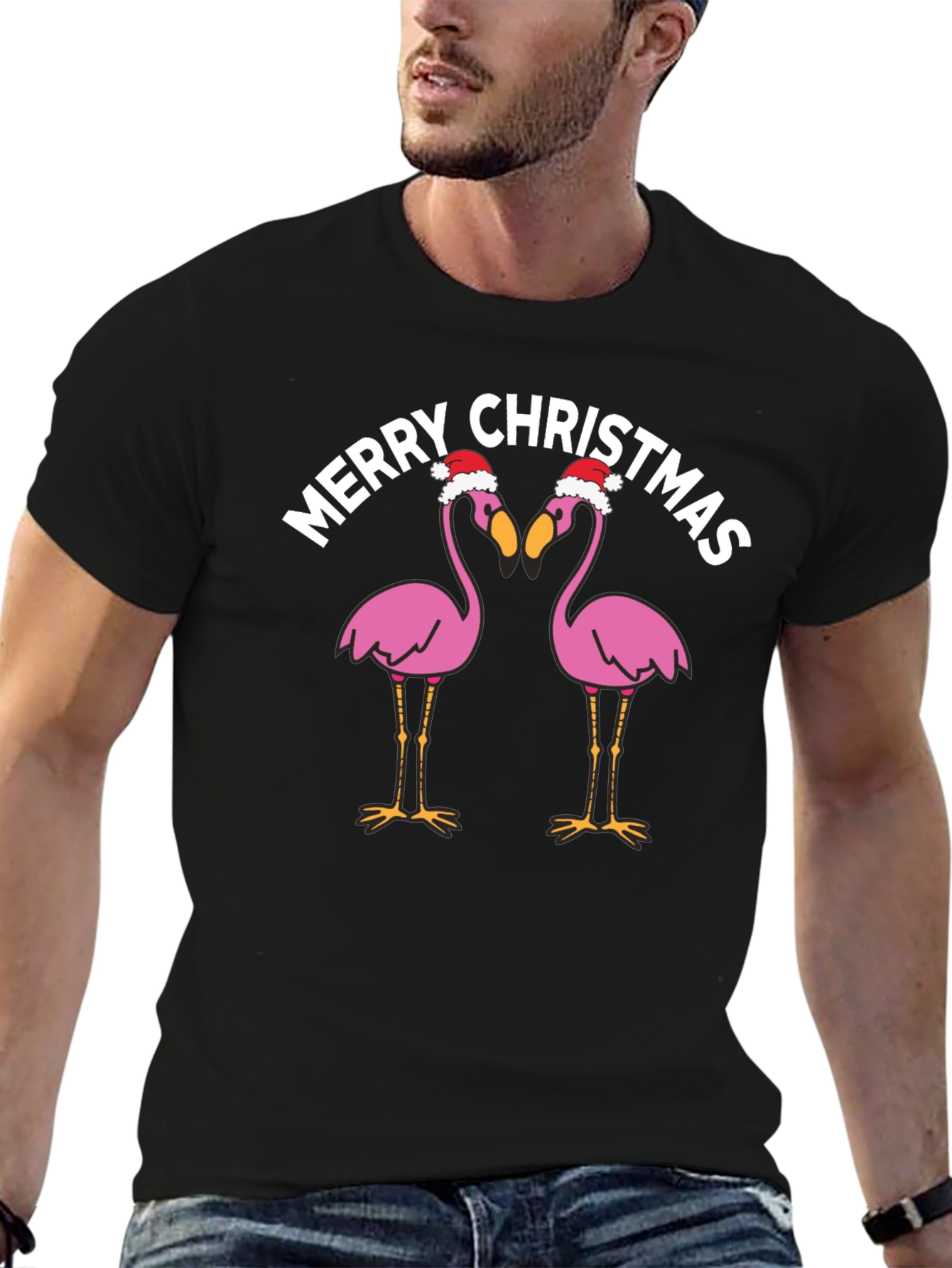Merry Christmas Flamingo T-Shirt