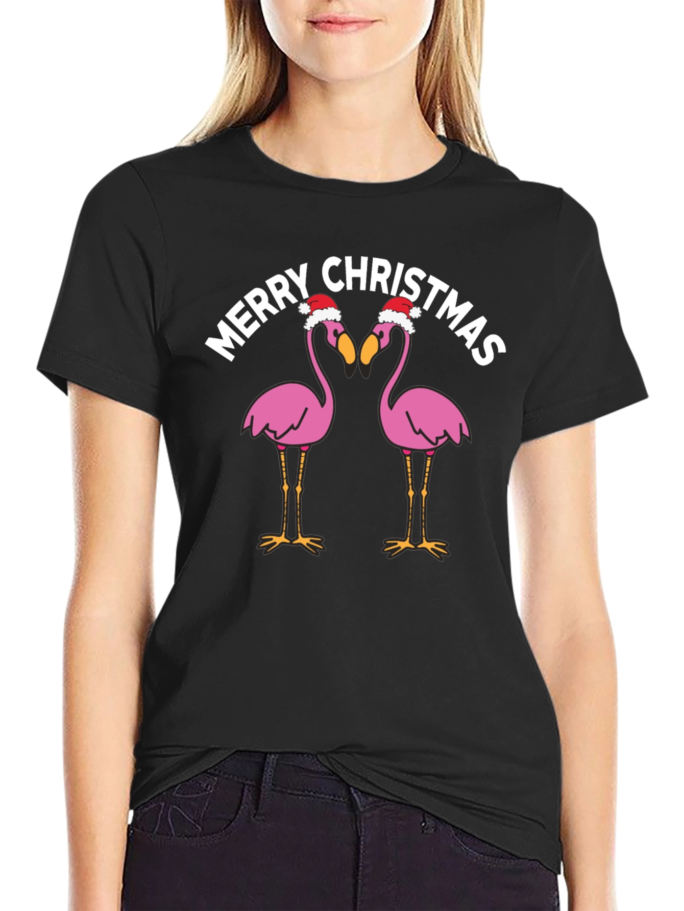 Merry Christmas Flamingo T-Shirt