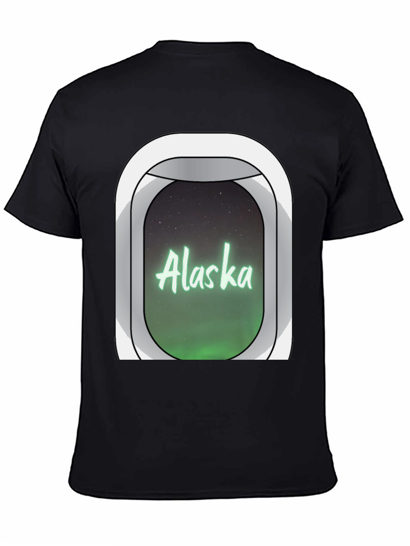 Alaska Airplane Window T-Shirt