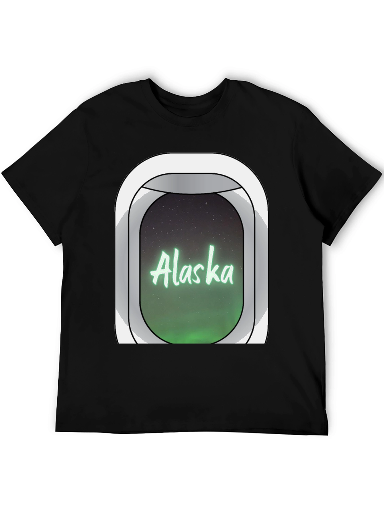 Alaska Airplane Window T-Shirt