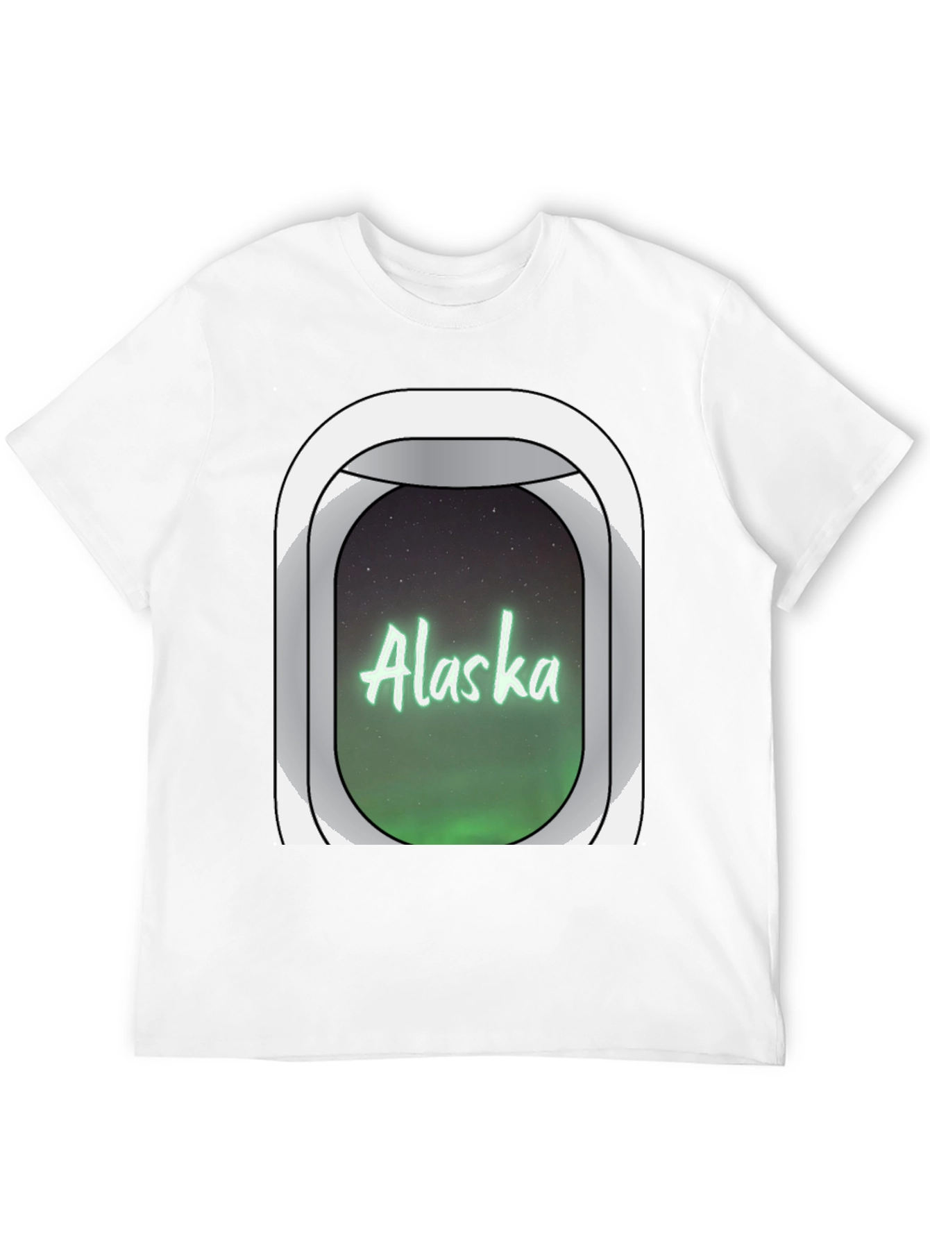 Alaska Airplane Window T-Shirt