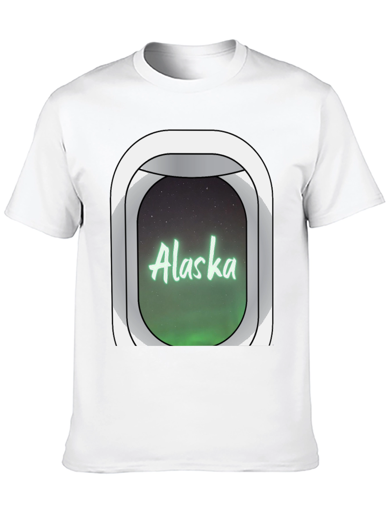 Alaska Airplane Window T-Shirt