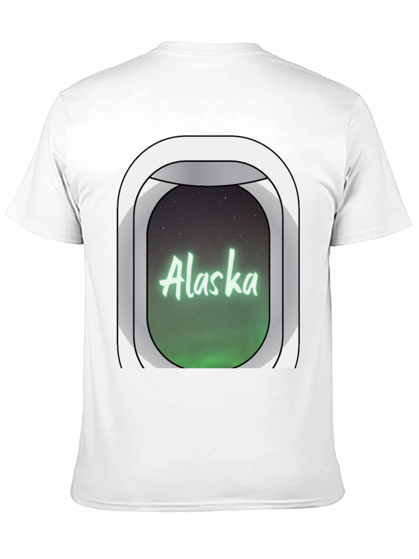 Alaska Airplane Window T-Shirt