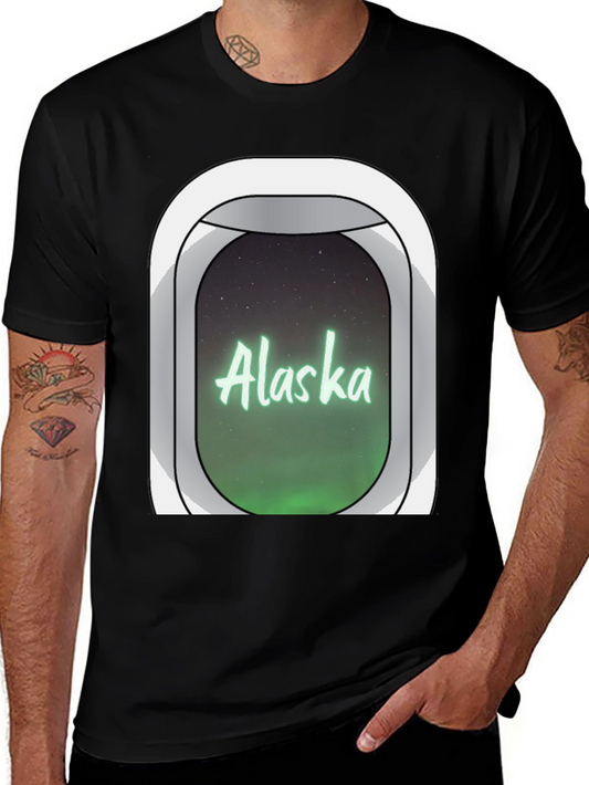Alaska Airplane Window T-Shirt
