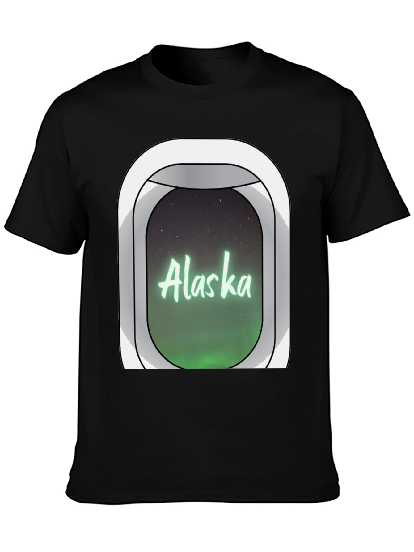 Alaska Airplane Window T-Shirt