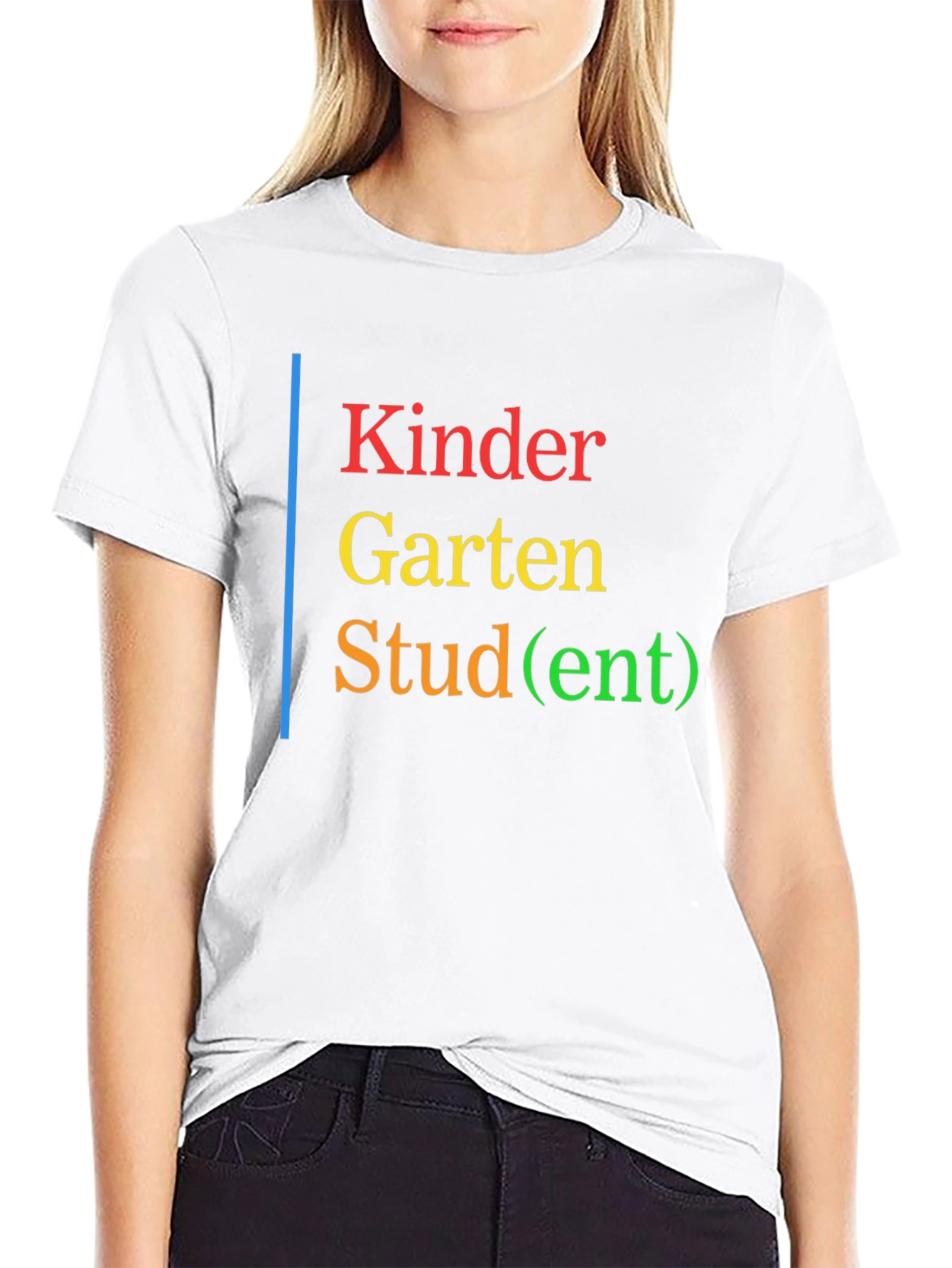 Kindergarten Stud(ent) Black T-Shirt