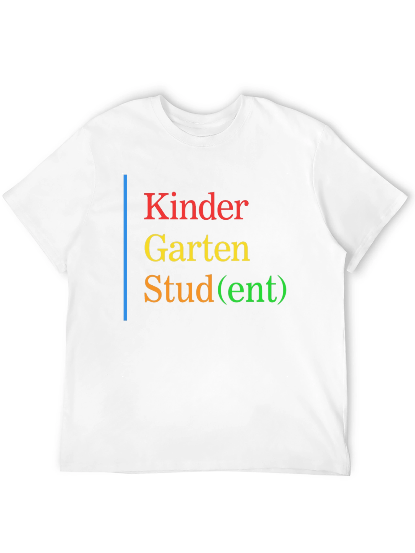 Kindergarten Stud(ent) Black T-Shirt