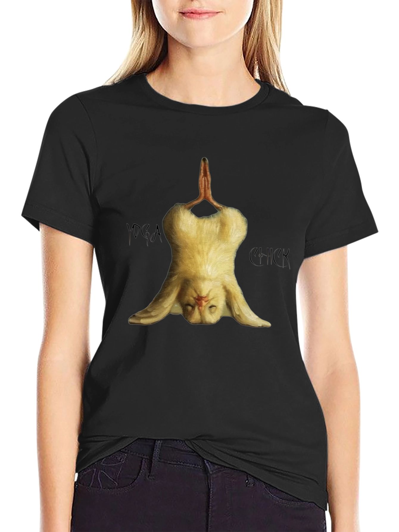 Yoga Chick Black T-Shirt