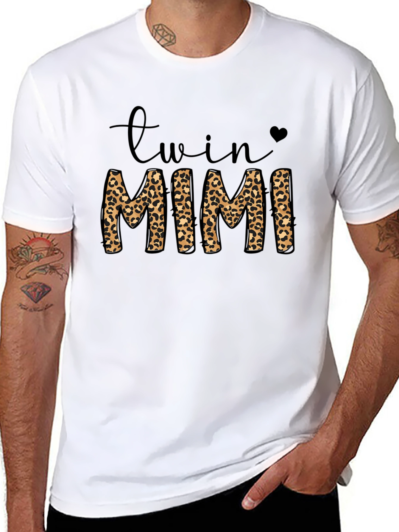 Twin Mimi Leopard Print T-Shirt