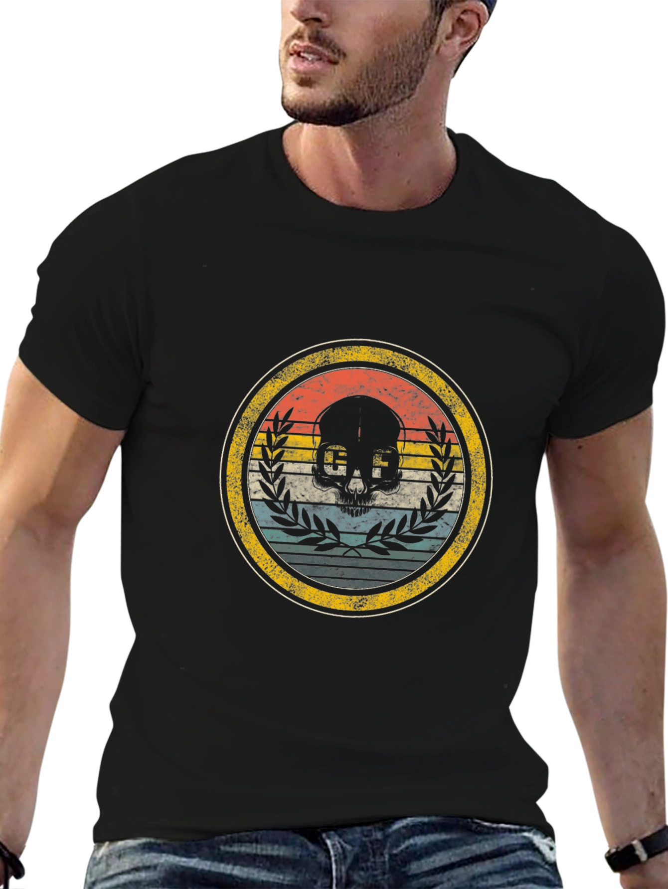 Retro Skull Graphic Tee