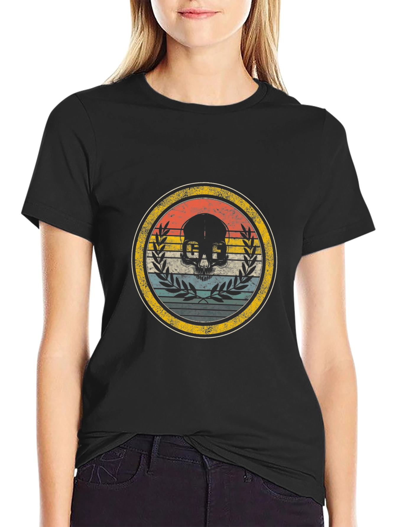 Retro Skull Graphic Tee