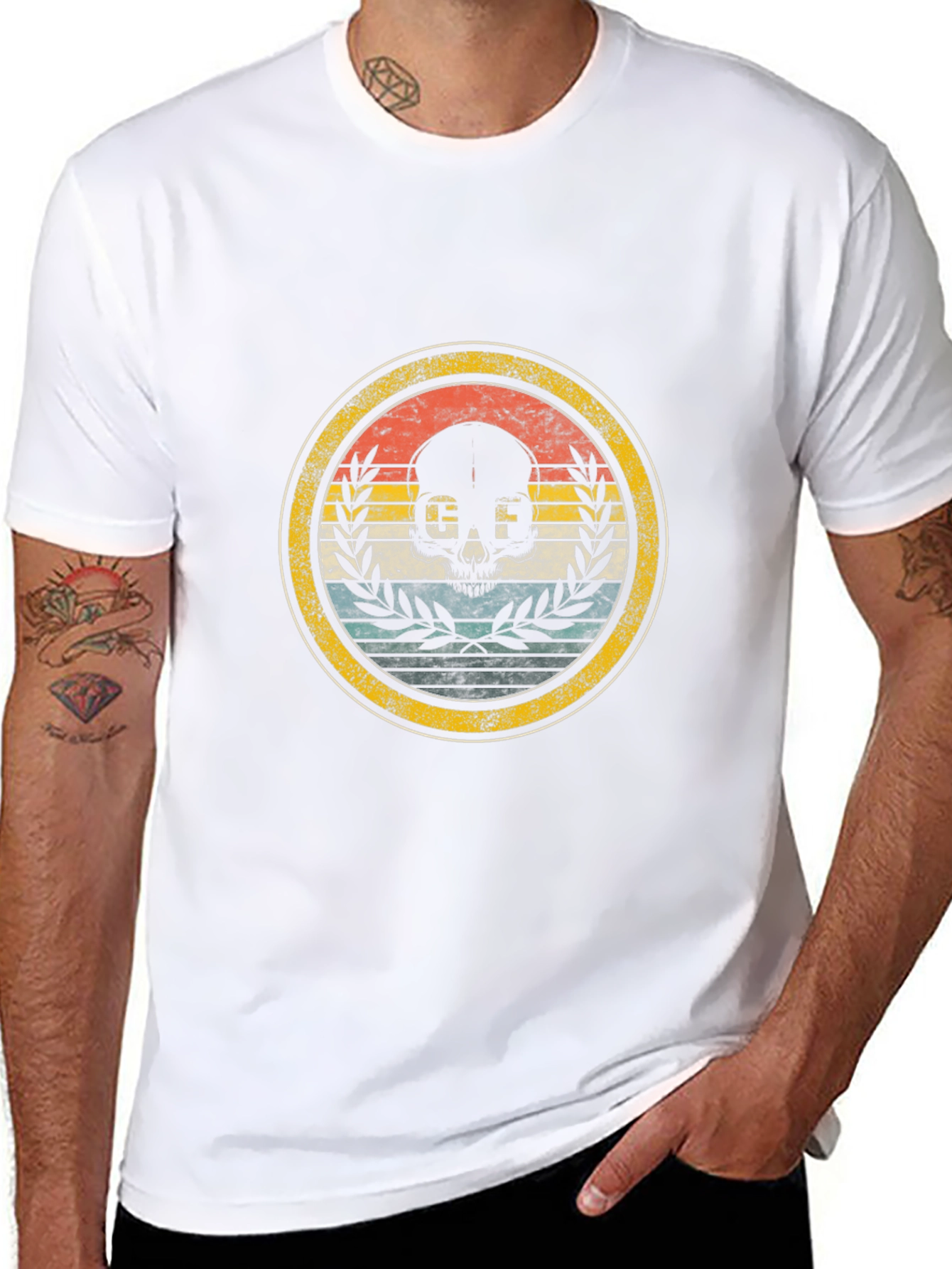 Retro Skull Graphic Tee