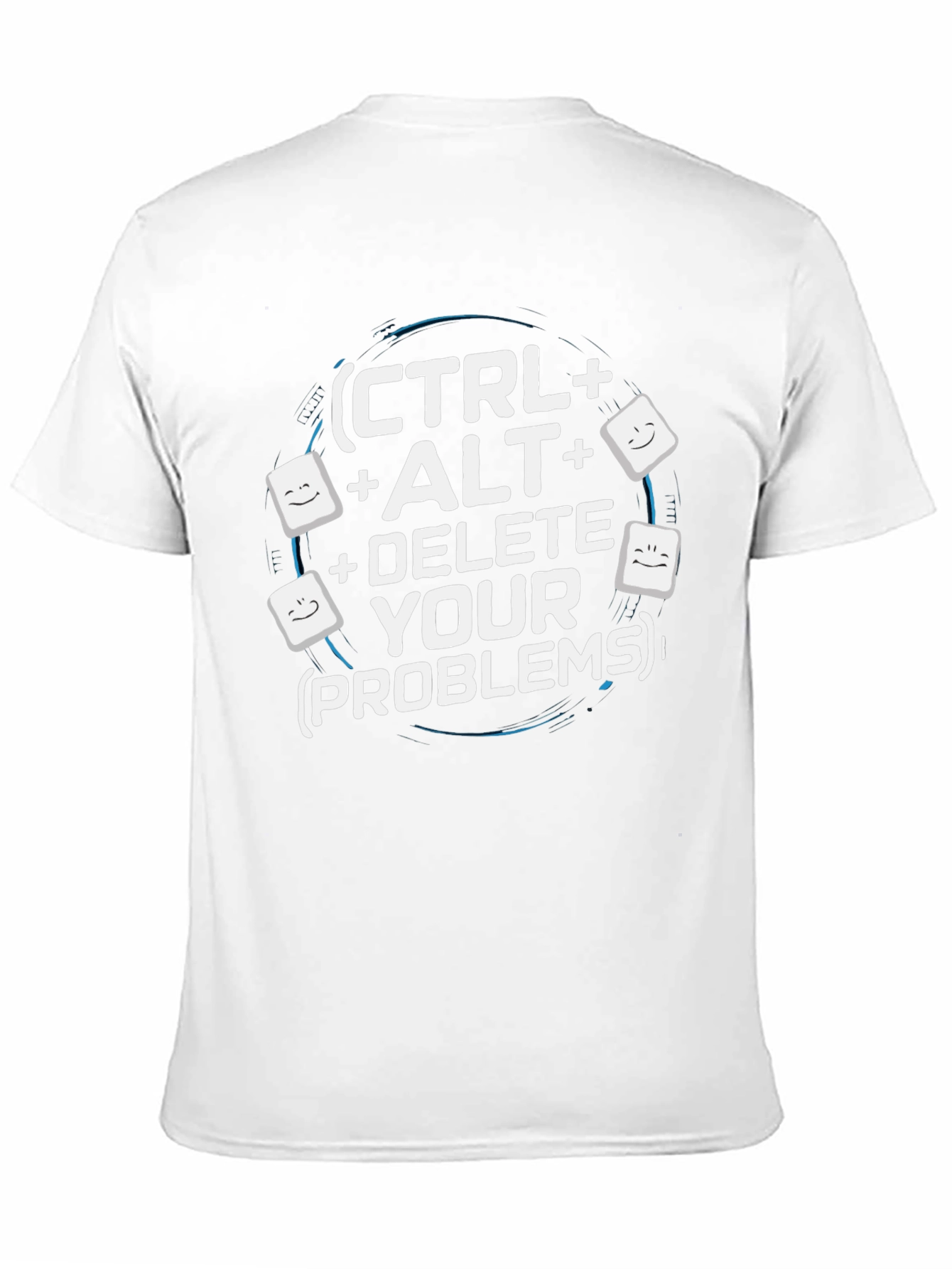 Ctrl+Alt+Delete Your Problems Black T-Shirt