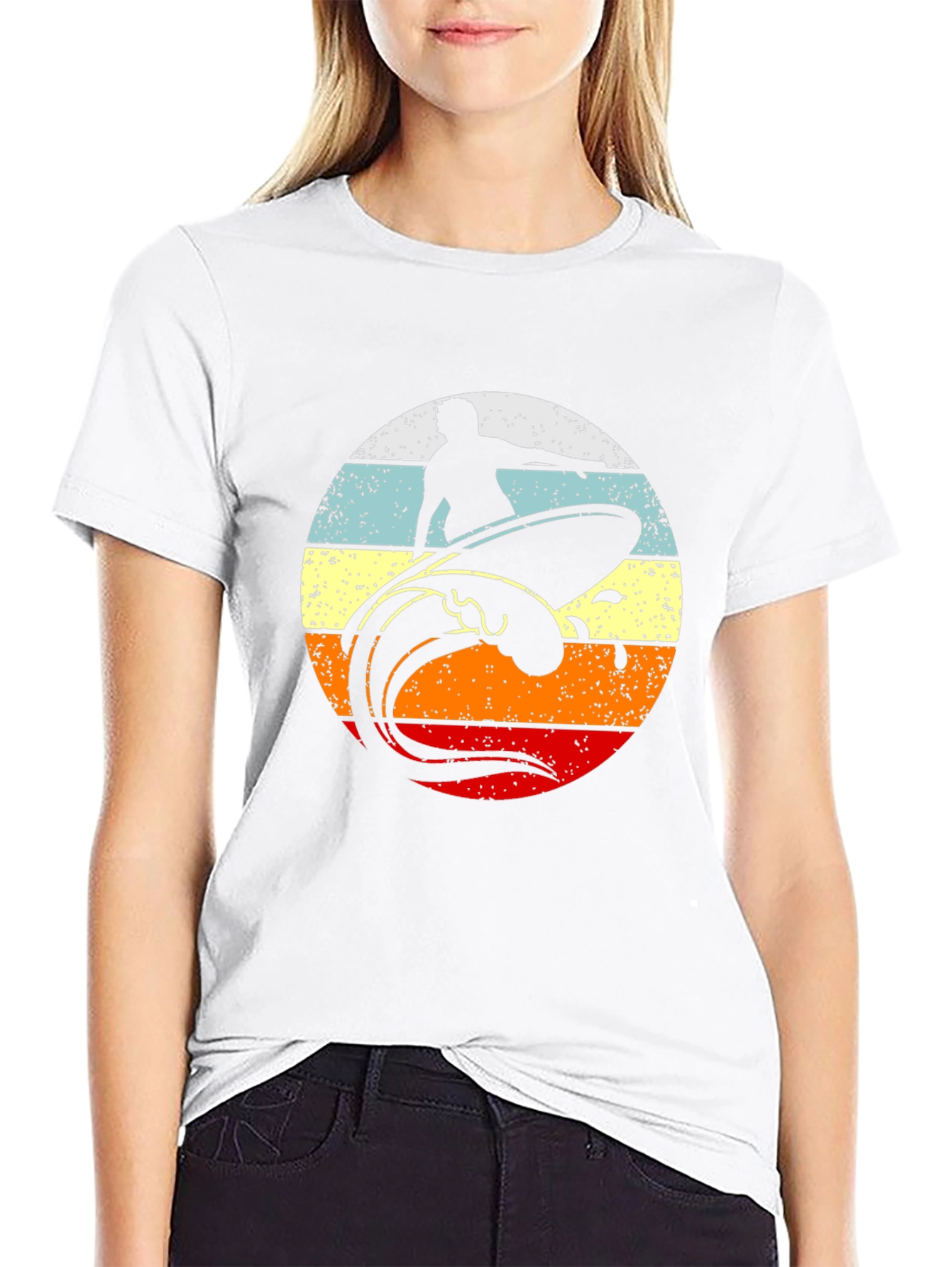 Retro Surfer Graphic T-Shirt