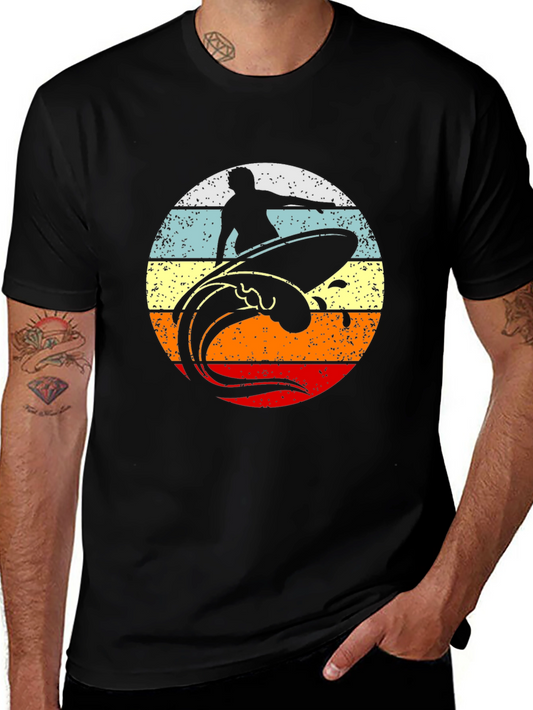 Retro Surfer Graphic T-Shirt