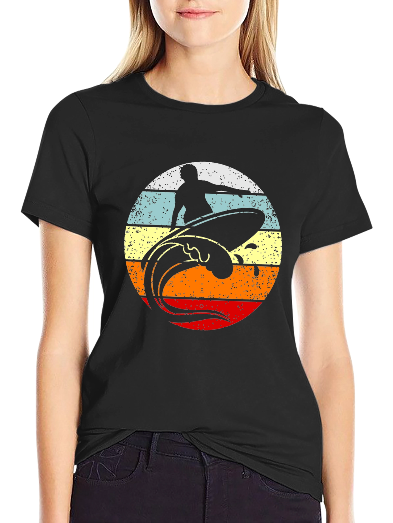 Retro Surfer Graphic T-Shirt