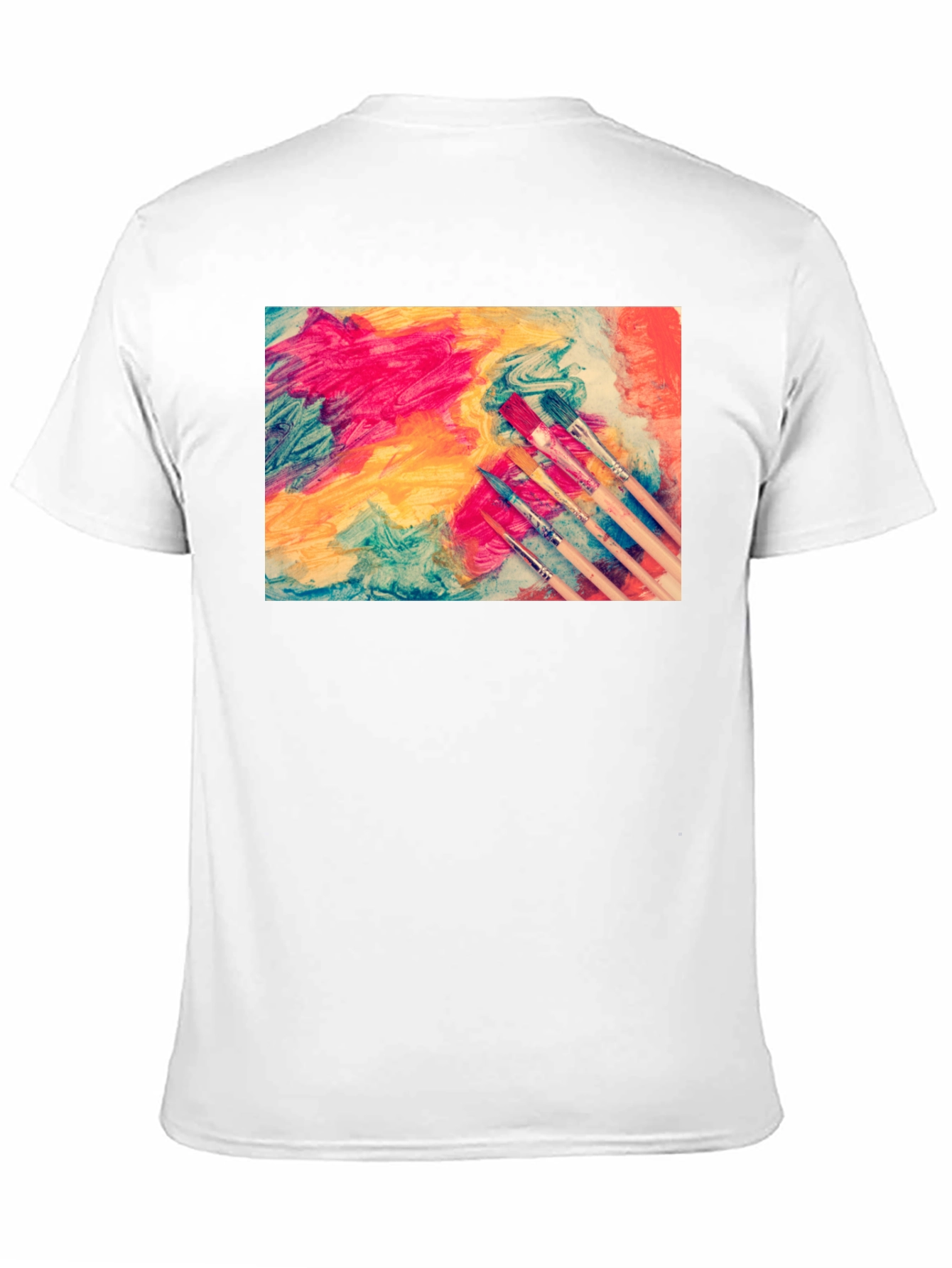 Abstract Art Paintbrush Graphic T-Shirt