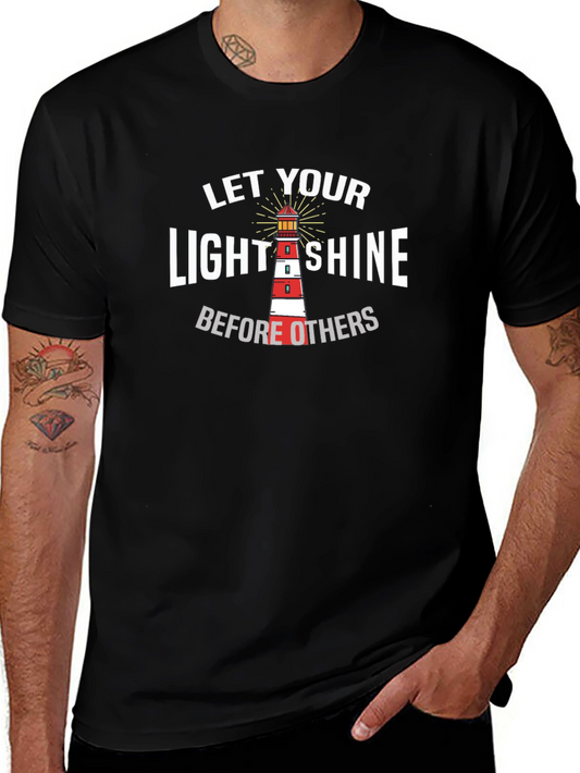 Let Your Light Shine Black Graphic Tee