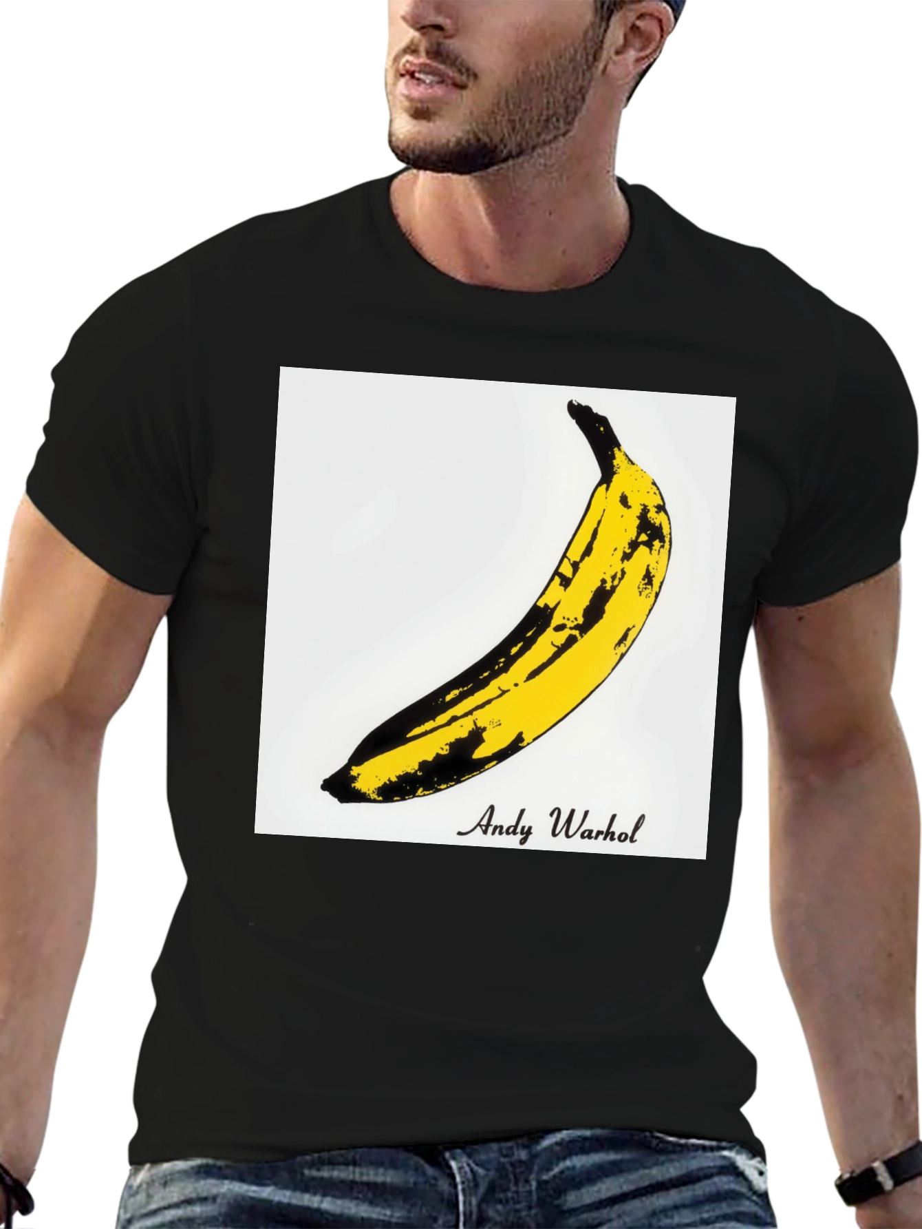 Andy Warhol Banana Graphic Tee - Black