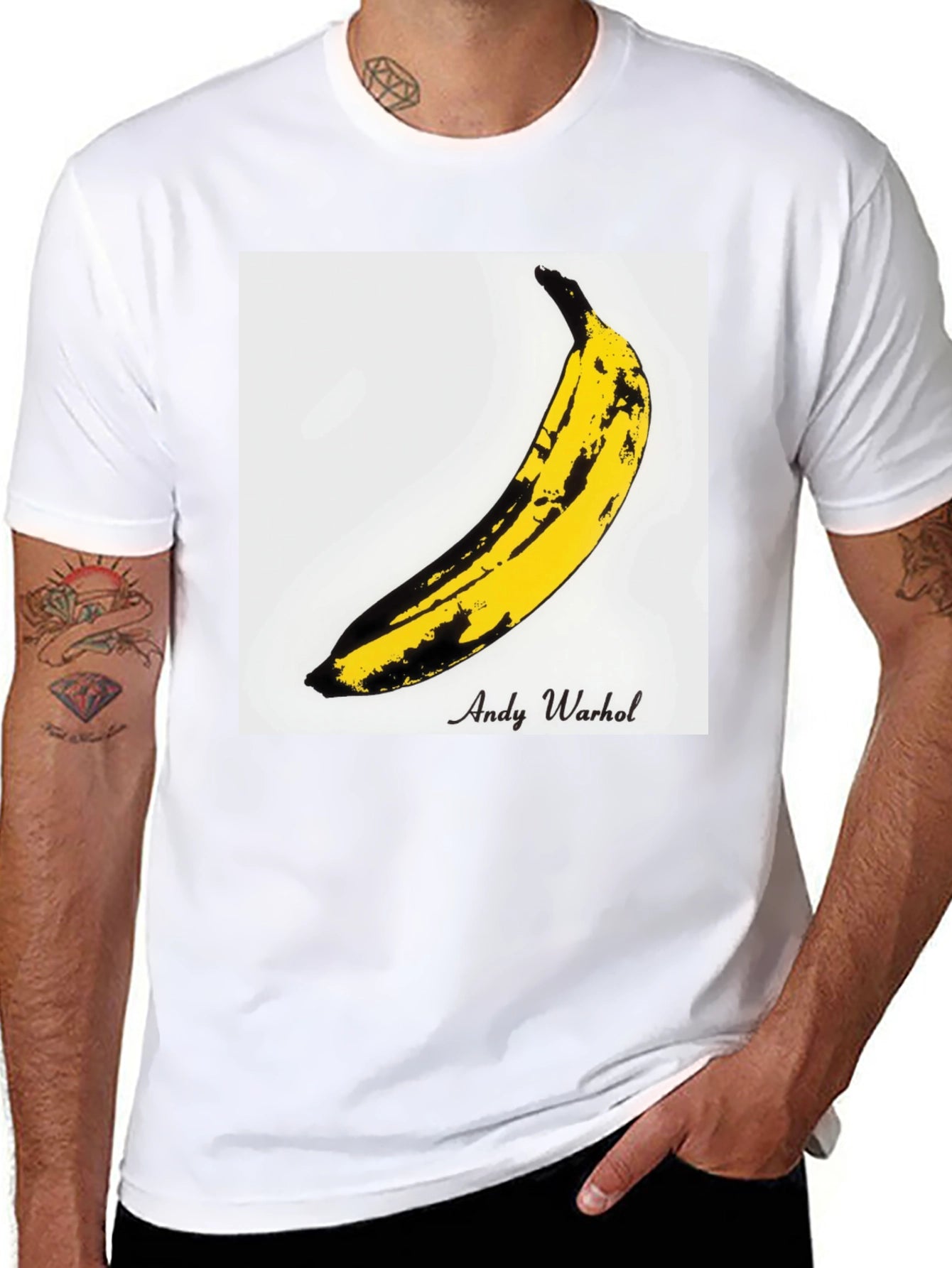 Andy Warhol Banana Graphic Tee - Black