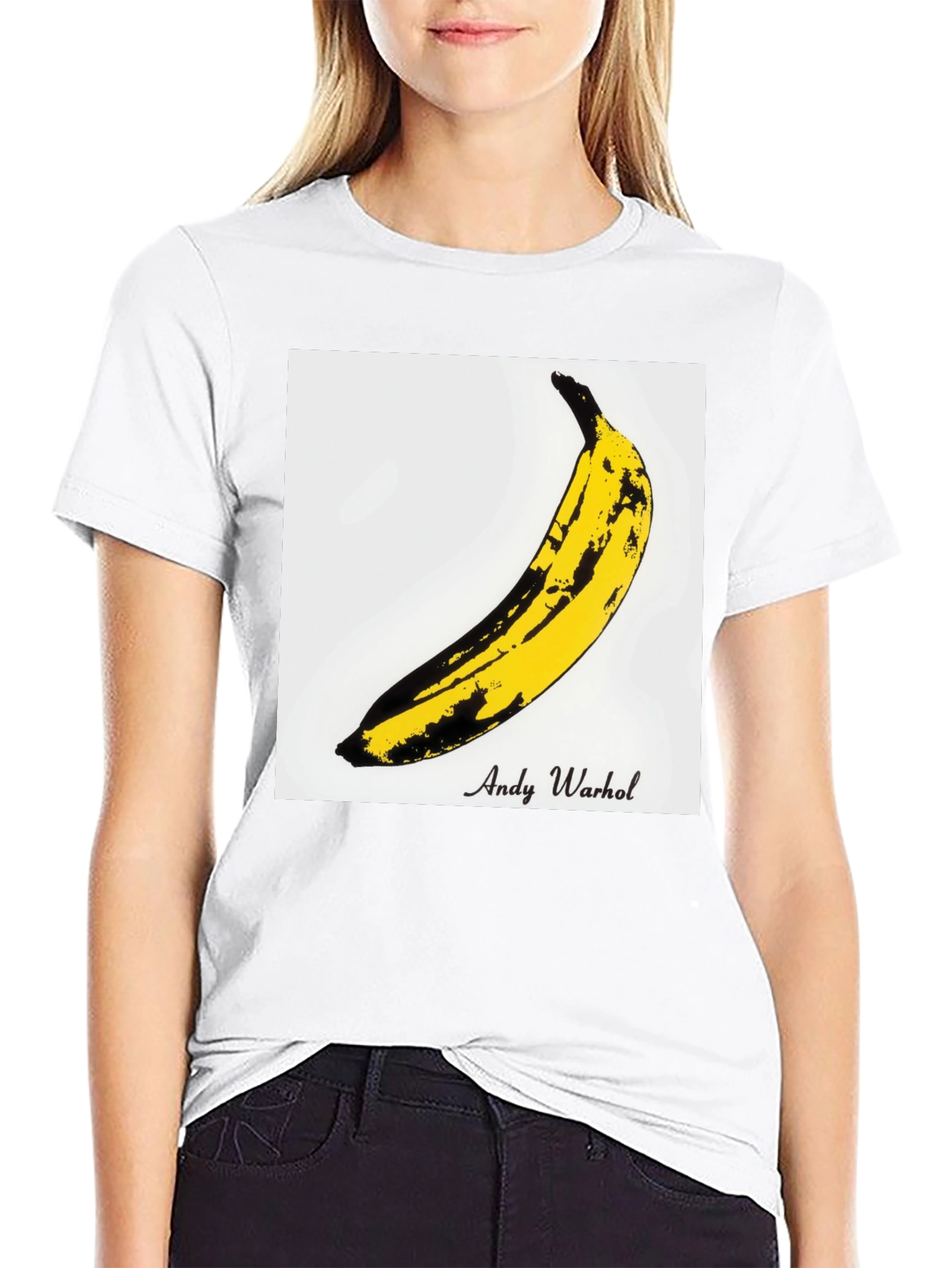 Andy Warhol Banana Graphic Tee - Black