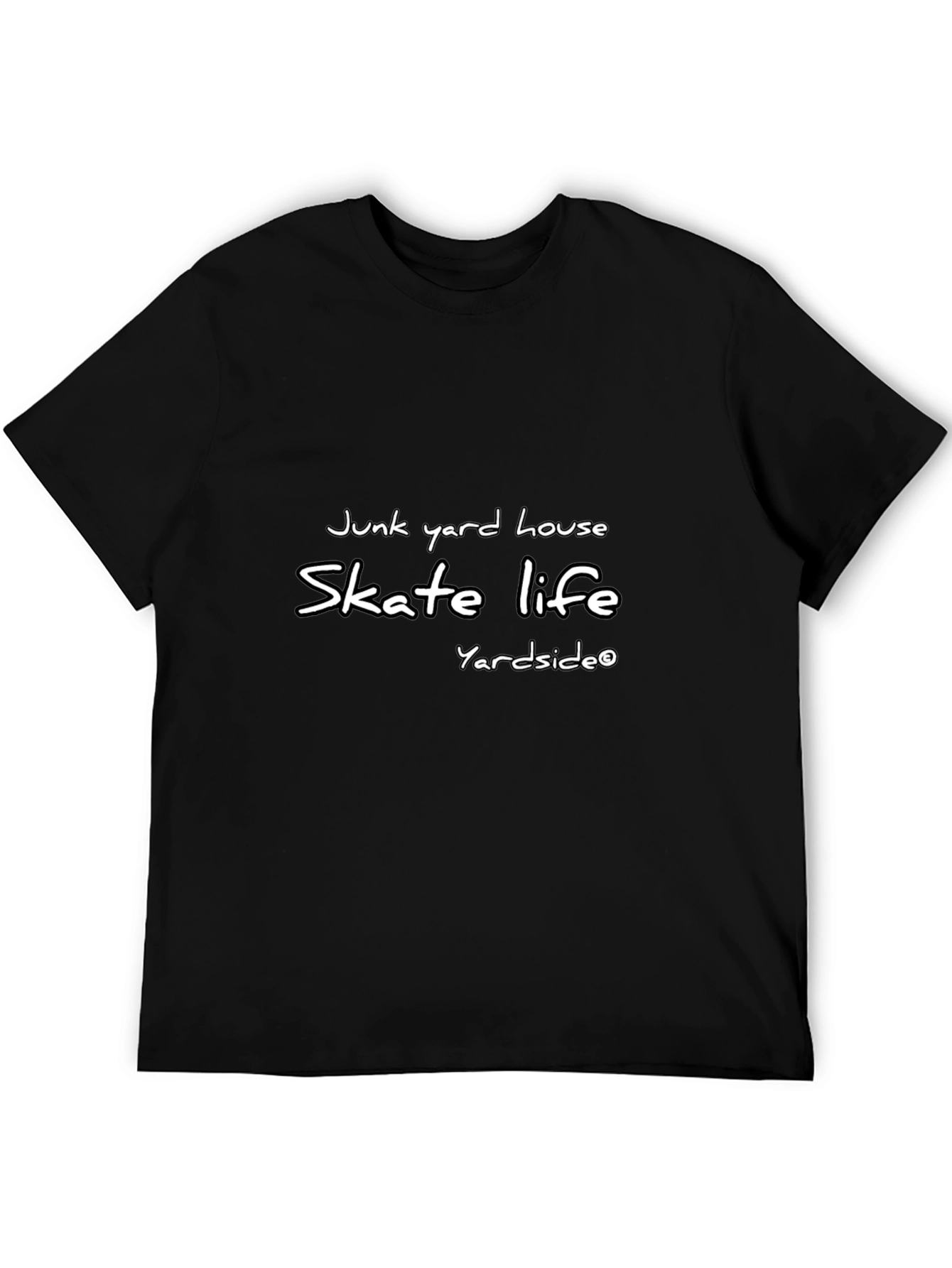Junk Yard House Skate Life Black Graphic T-Shirt