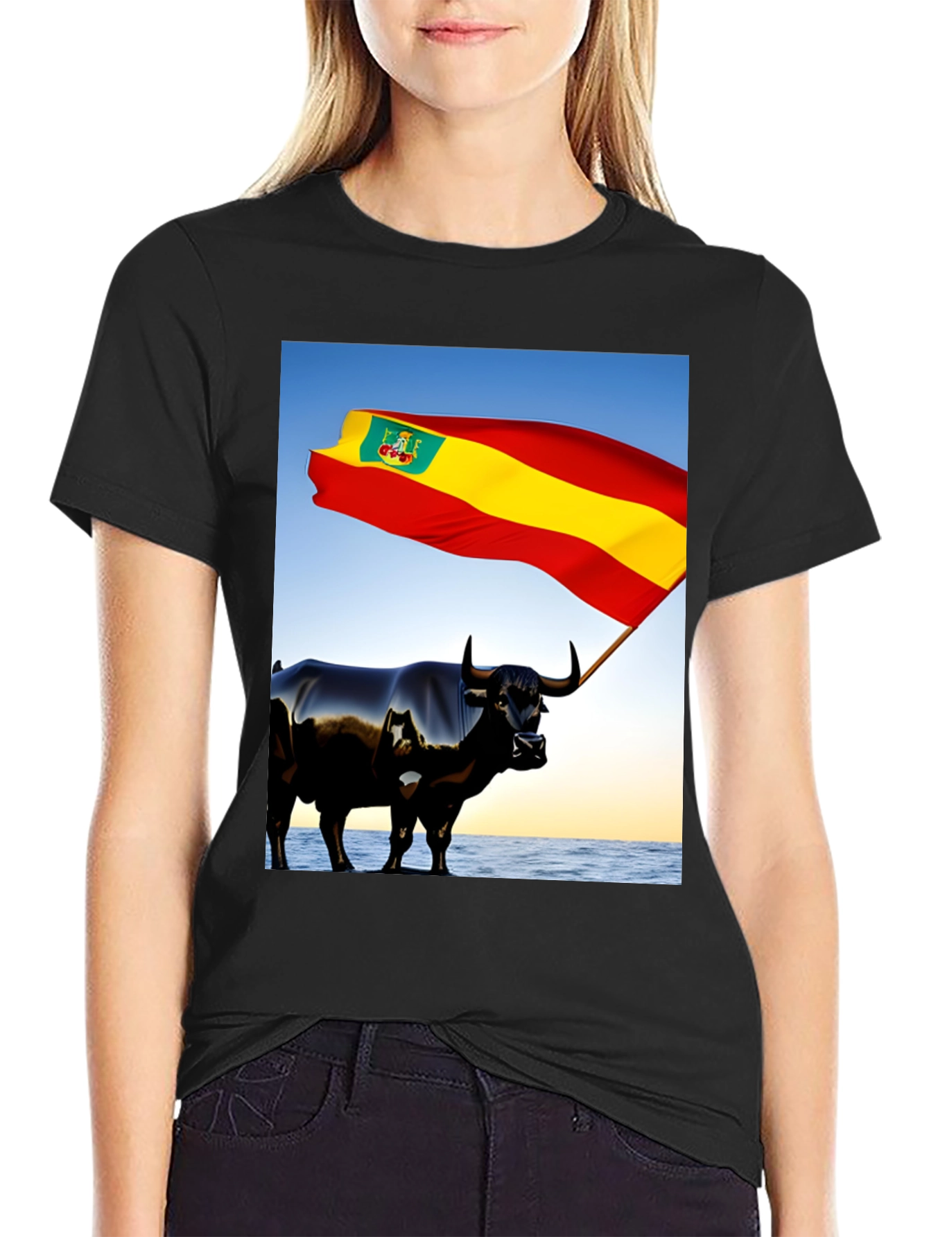 Spanish Bull Flag Graphic Tee