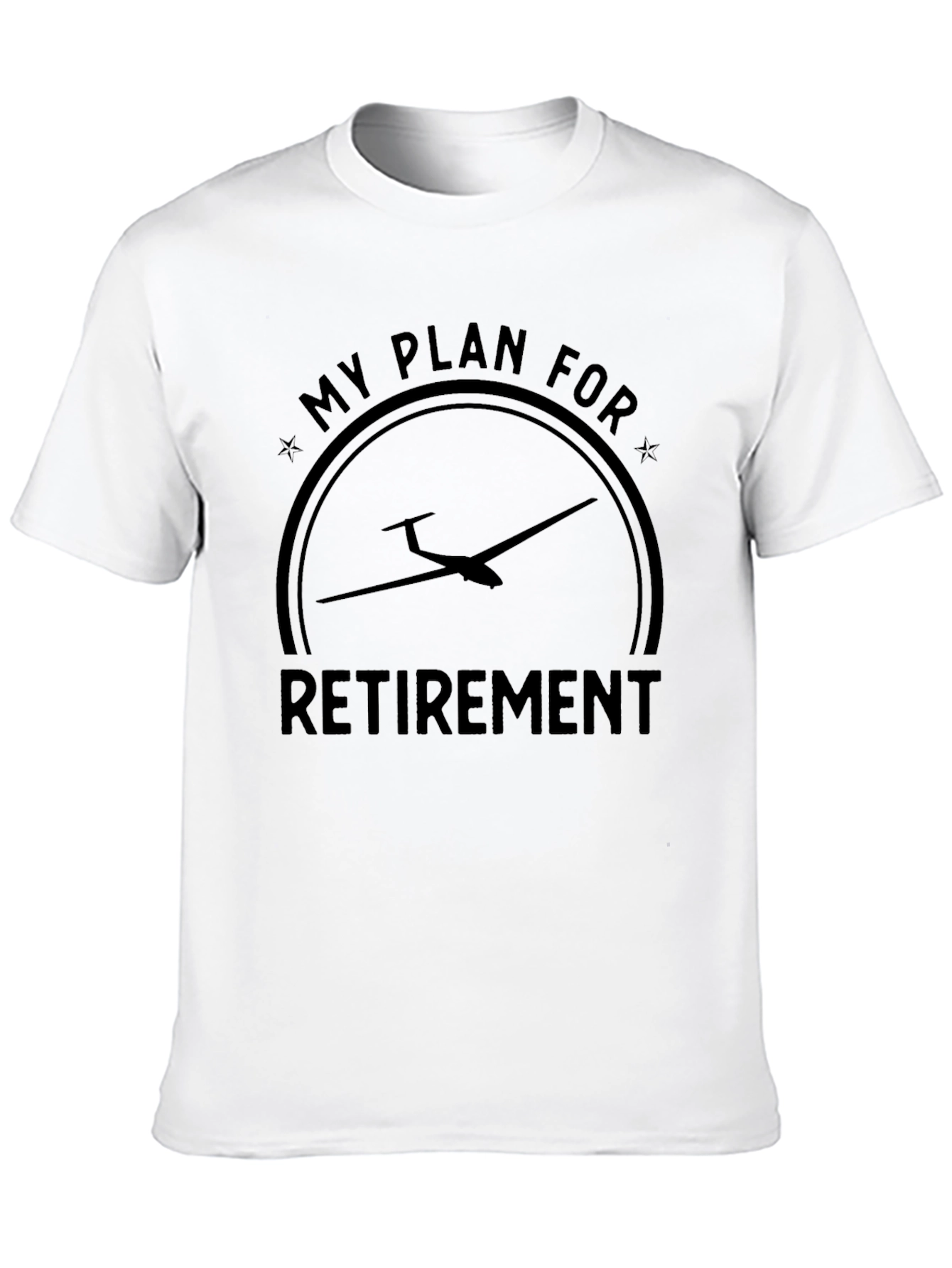 Retirement Plan Glider T-Shirt | Aviation Enthusiast Tee