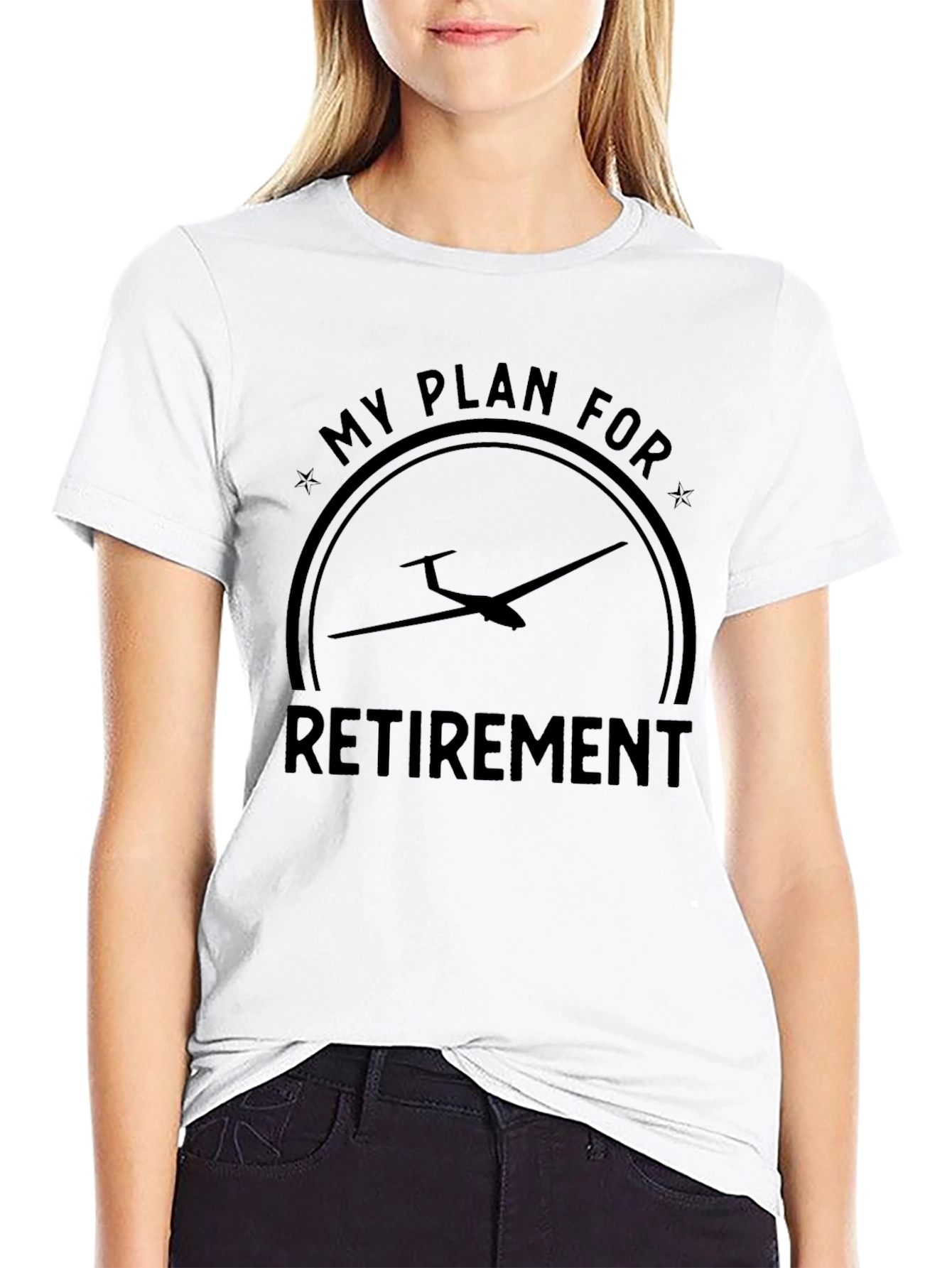 Retirement Plan Glider T-Shirt | Aviation Enthusiast Tee