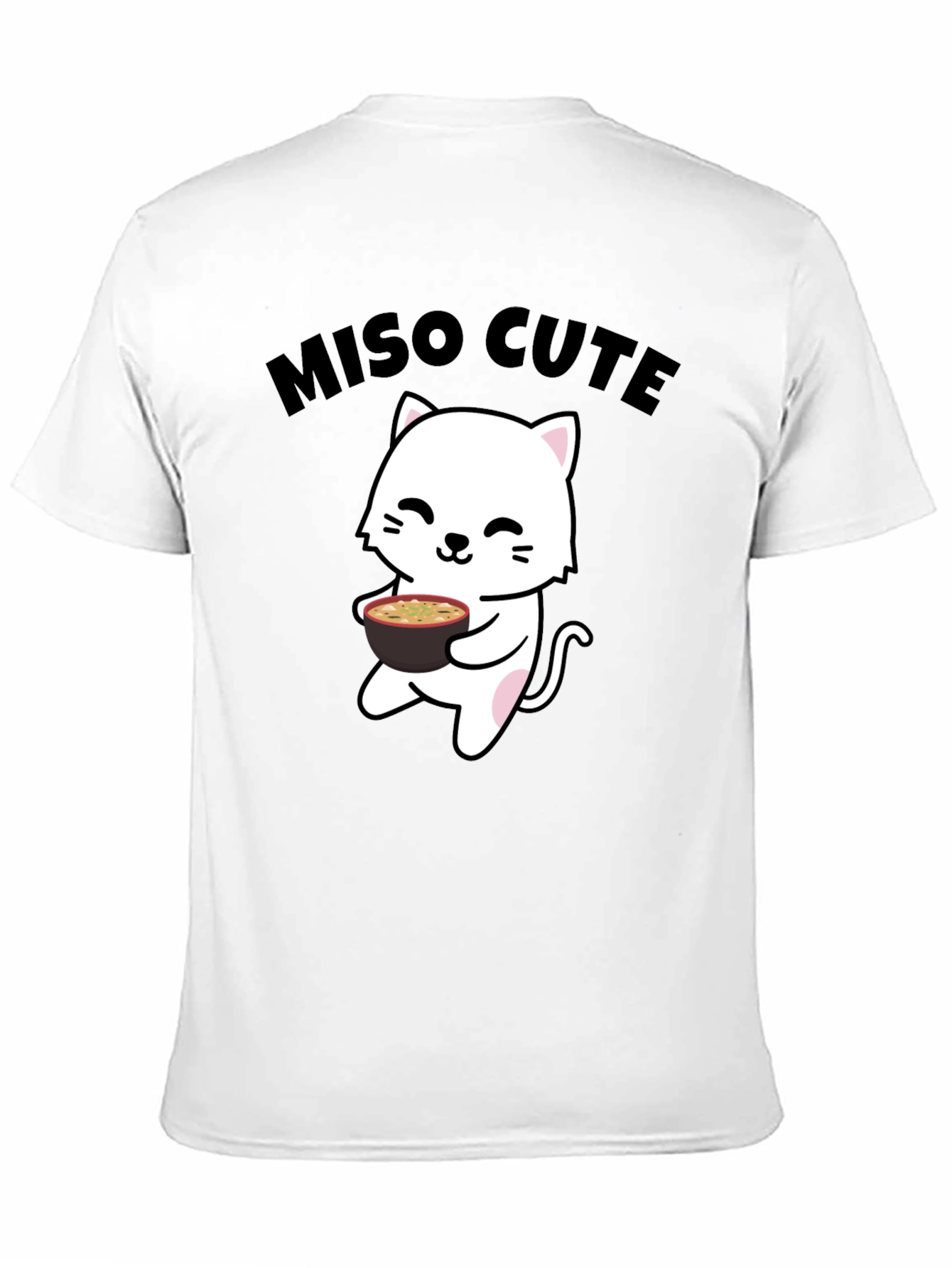 Miso Cute Cat T-Shirt - Kawaii Anime Style