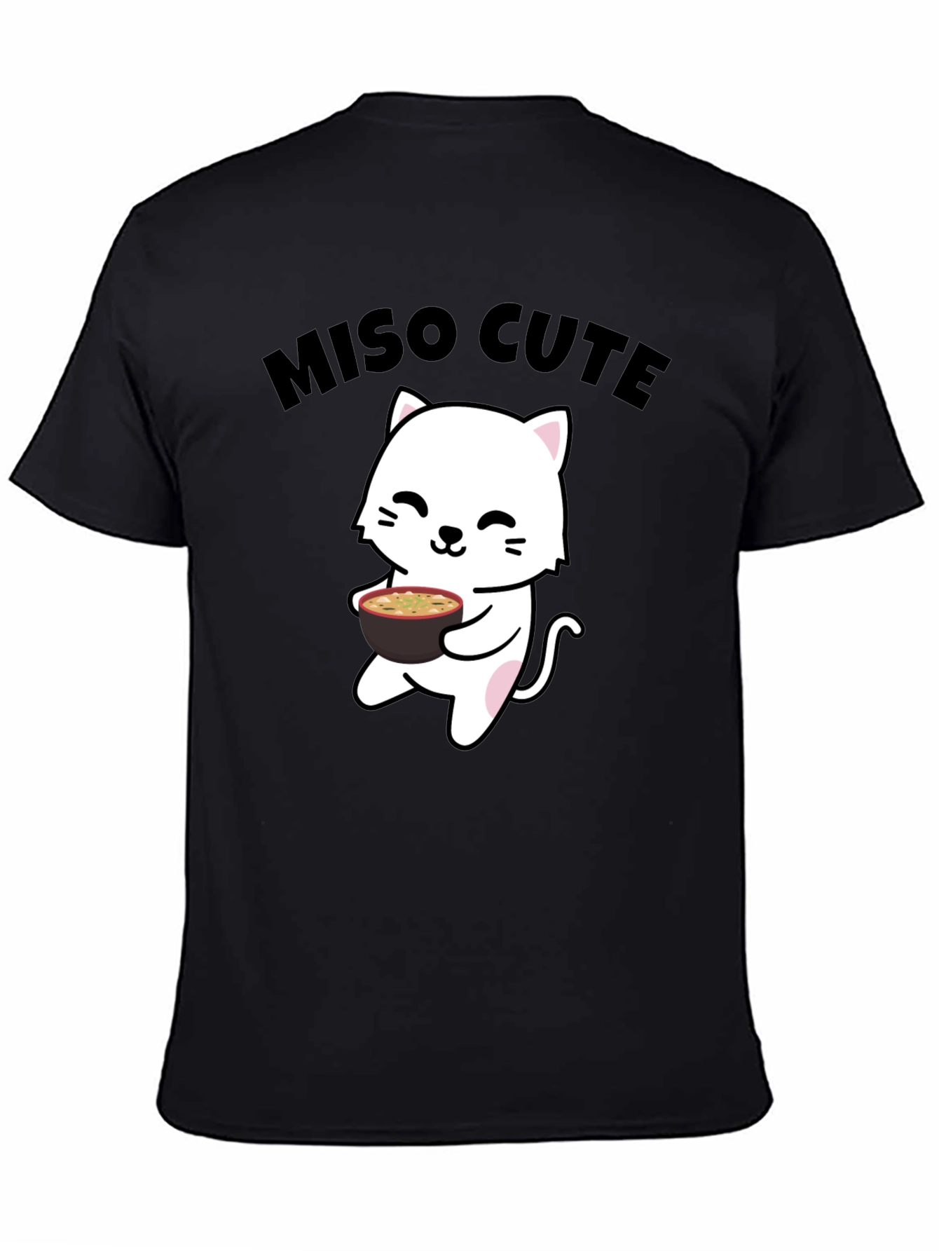 Miso Cute Cat T-Shirt - Kawaii Anime Style