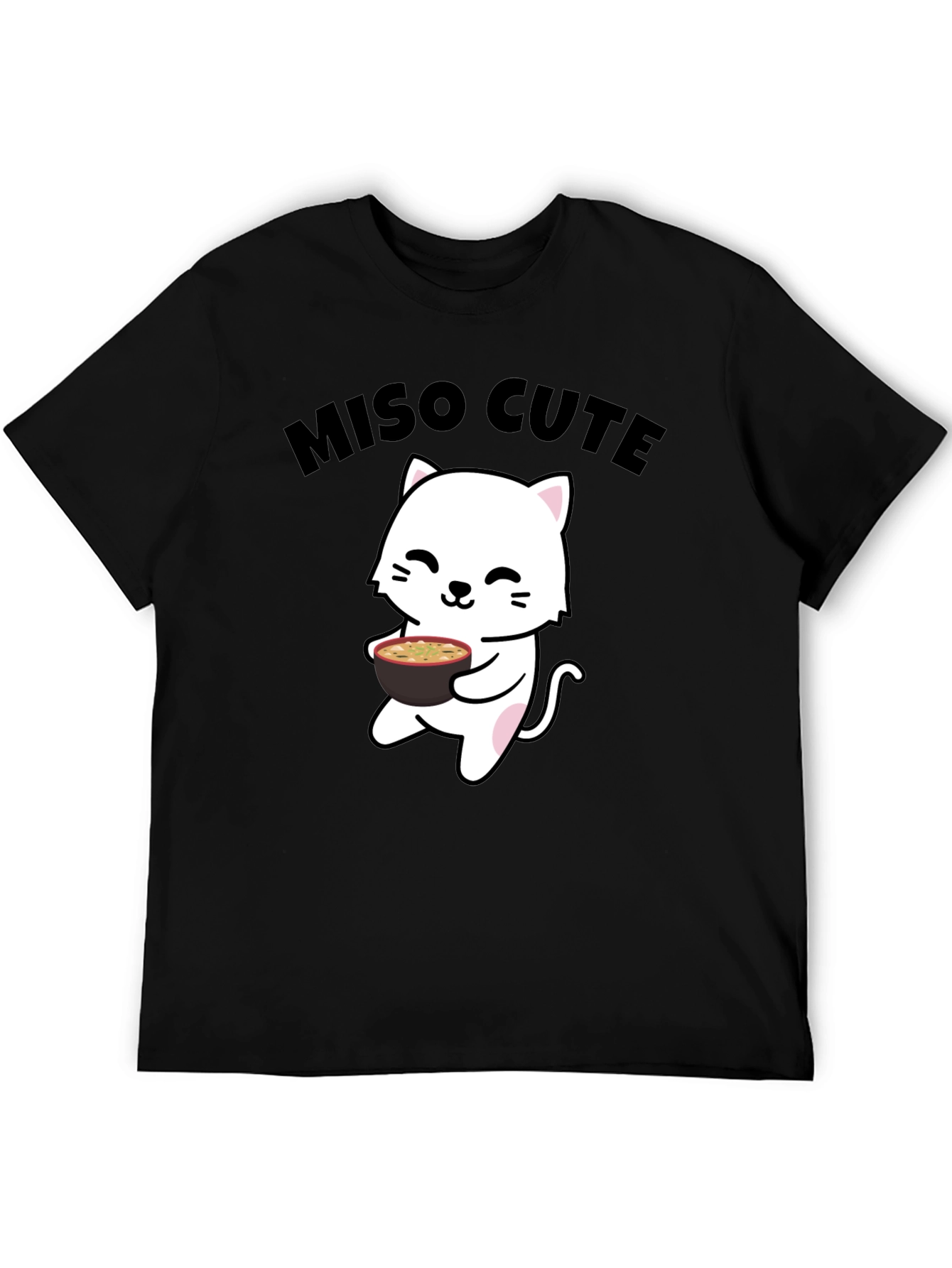 Miso Cute Cat T-Shirt - Kawaii Anime Style