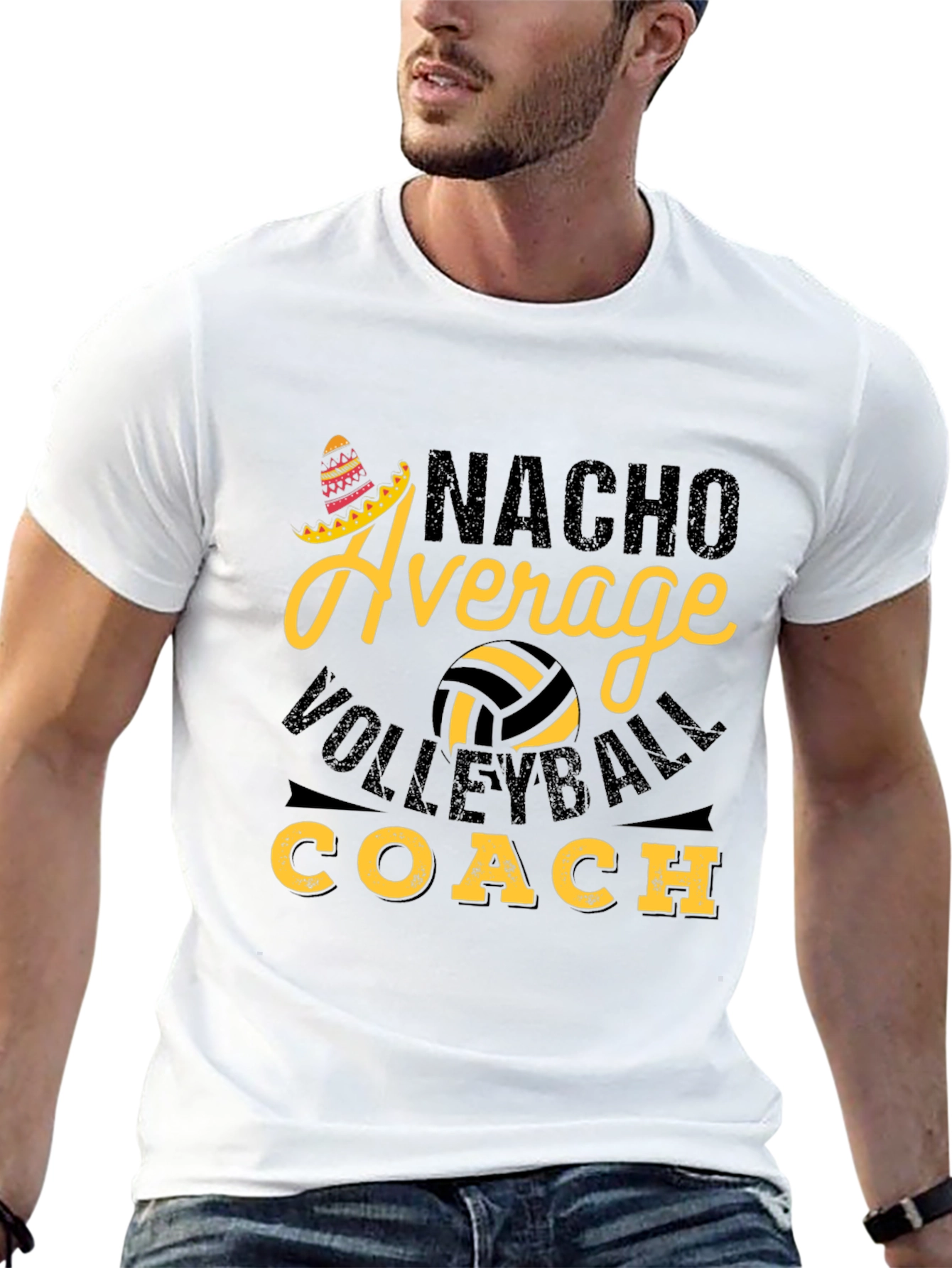 Nacho Average Volleyball Coach T-Shirt