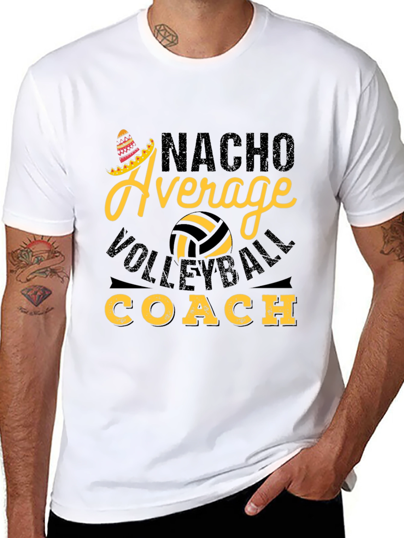 Nacho Average Volleyball Coach T-Shirt