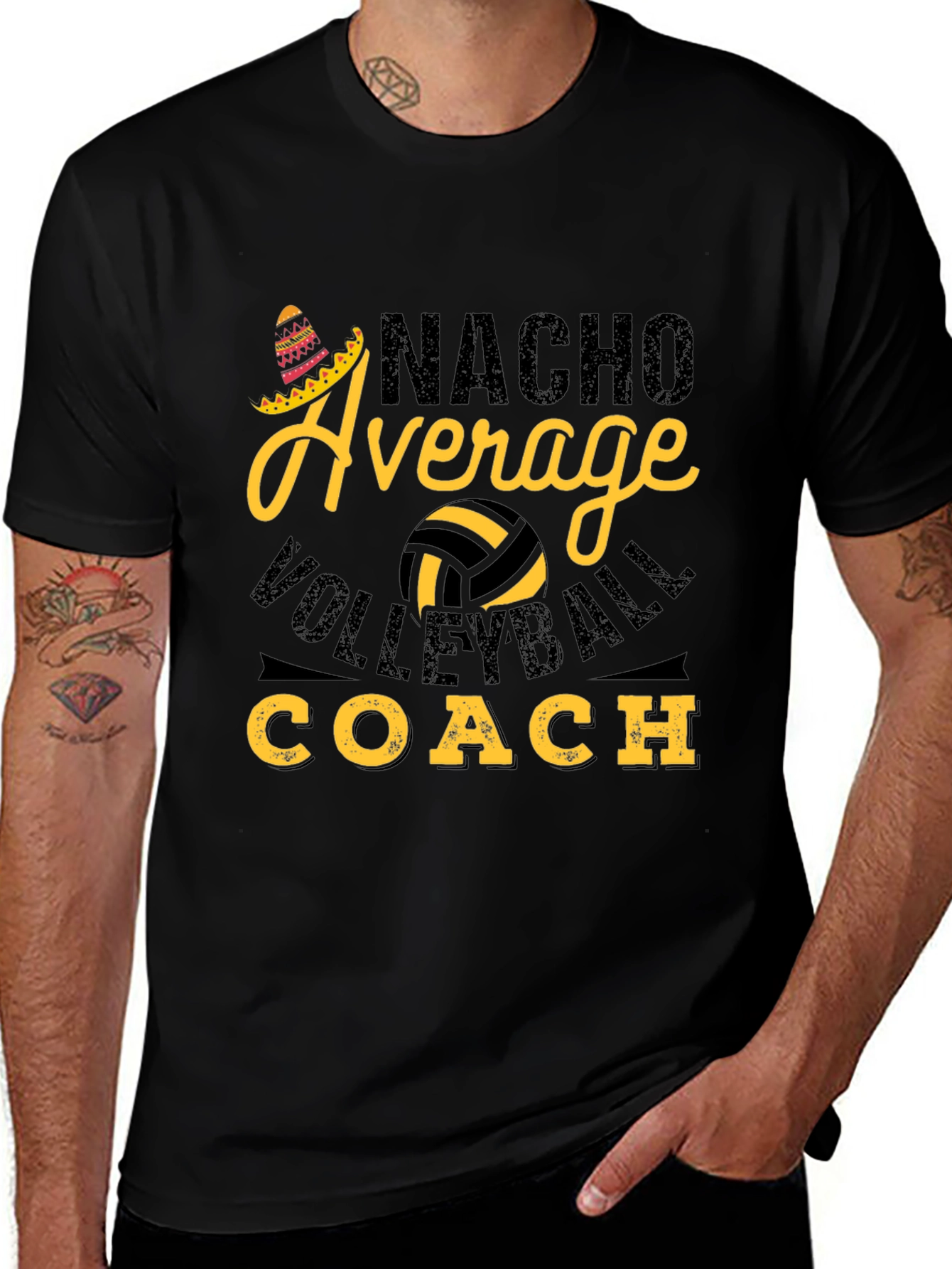 Nacho Average Volleyball Coach T-Shirt