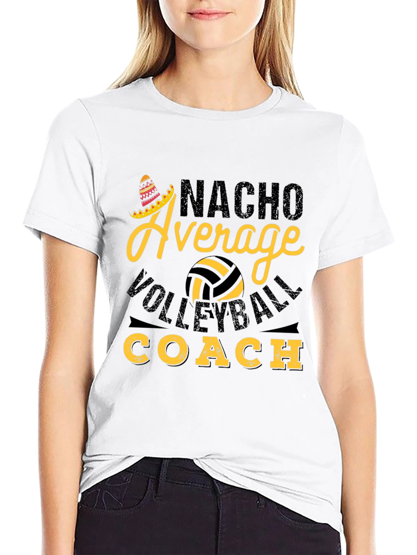 Nacho Average Volleyball Coach T-Shirt