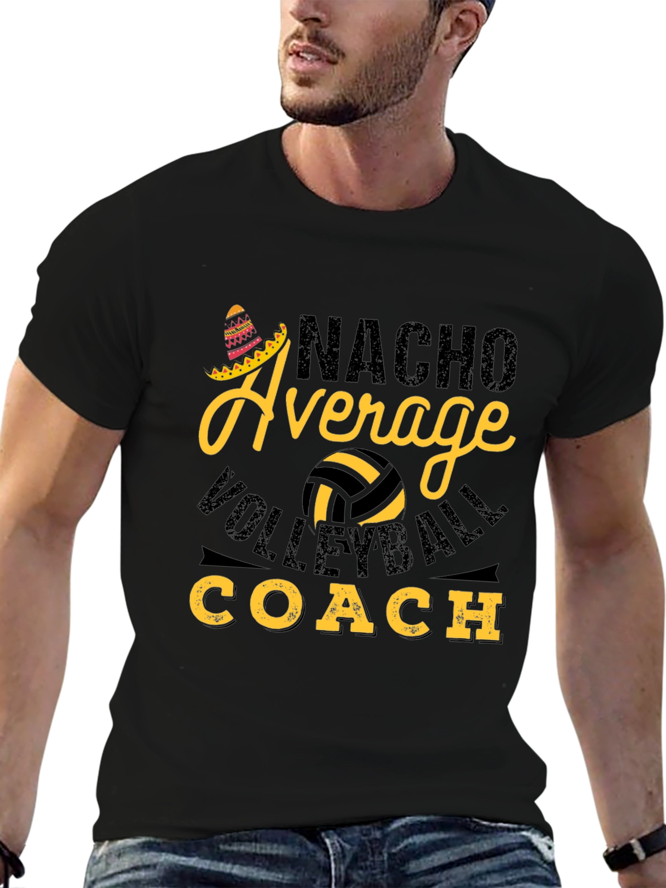 Nacho Average Volleyball Coach T-Shirt