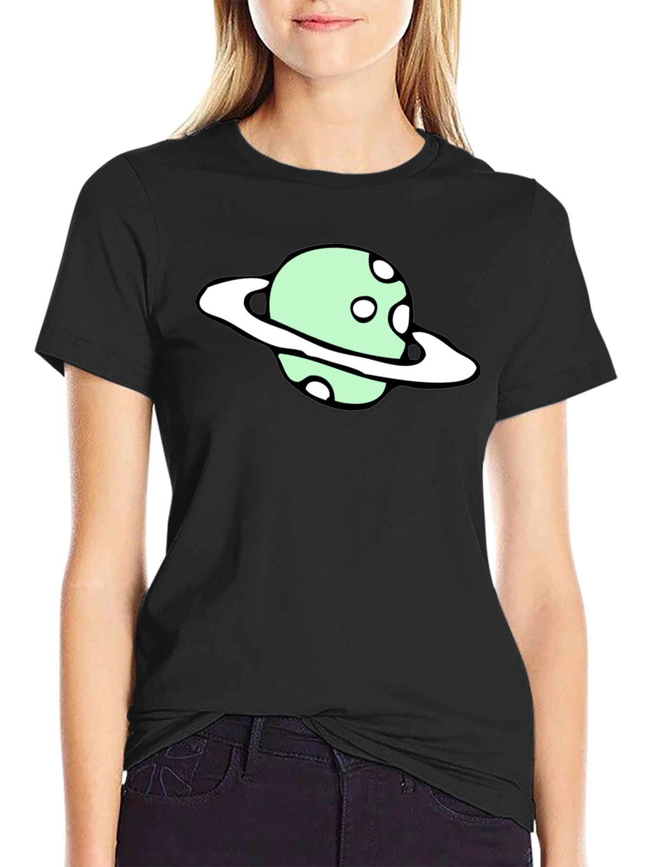 Planet Graphic Tee - Mens Black T-Shirt