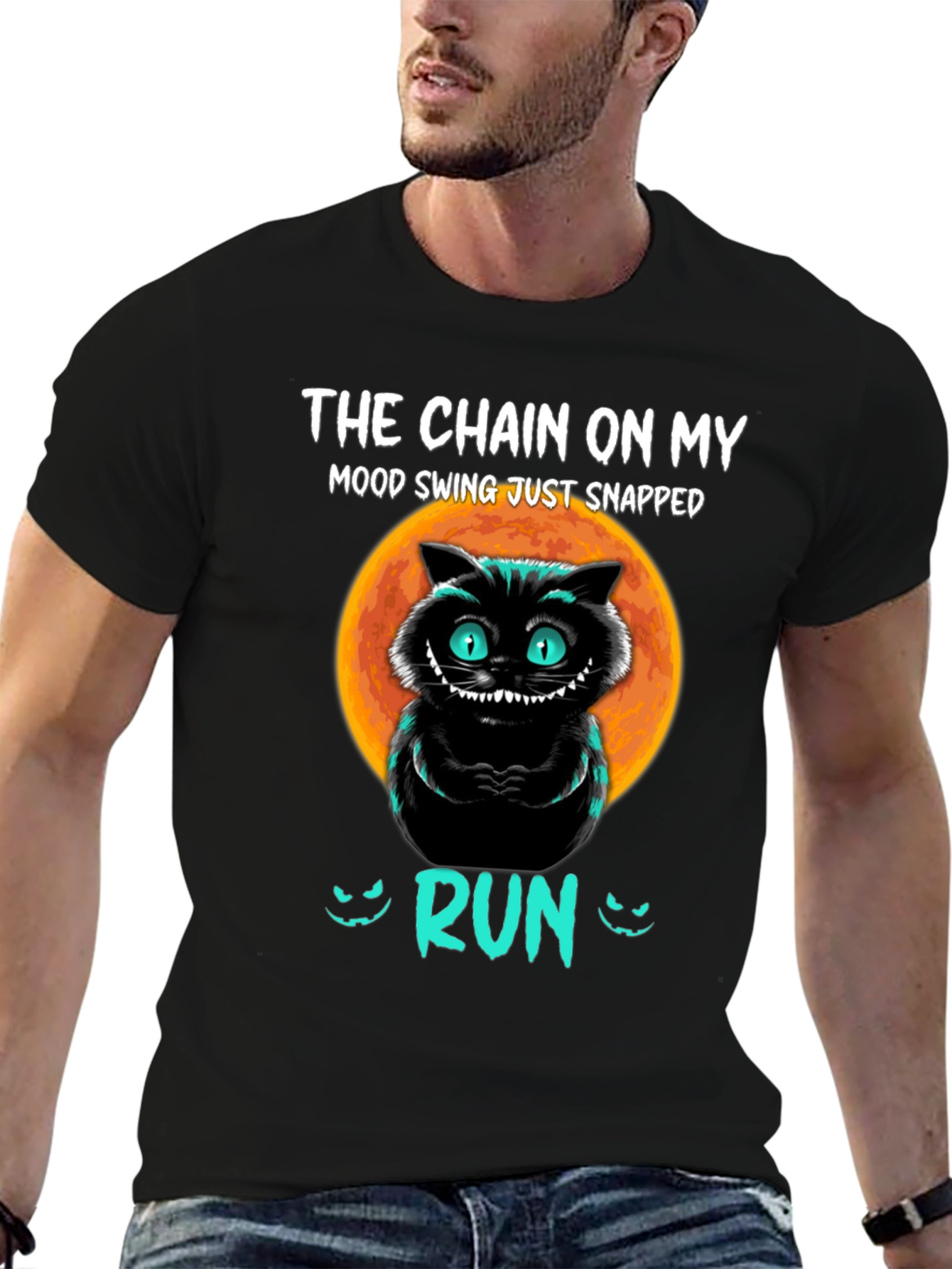 Mood Swing Cat T-Shirt - Run