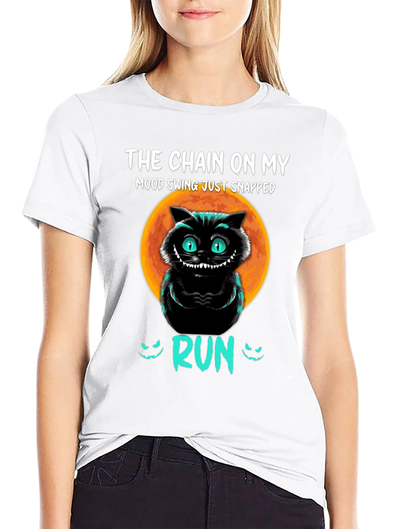 Mood Swing Cat T-Shirt - Run