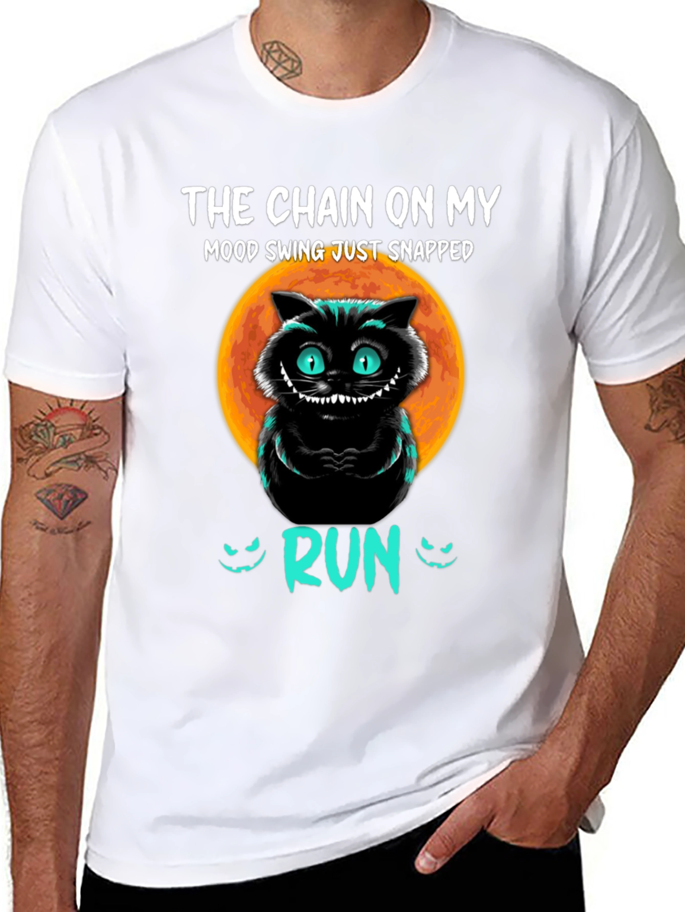 Mood Swing Cat T-Shirt - Run