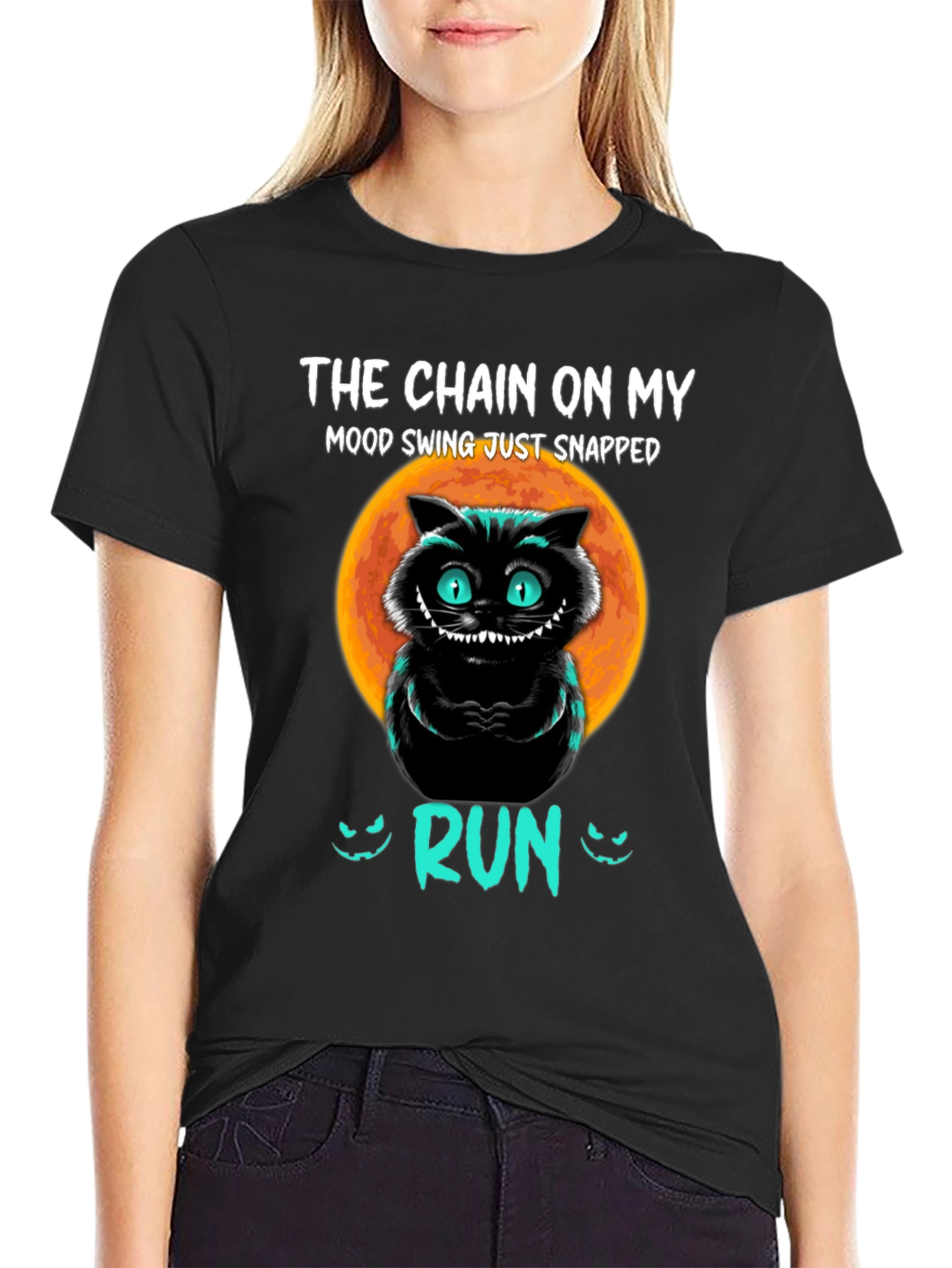 Mood Swing Cat T-Shirt - Run