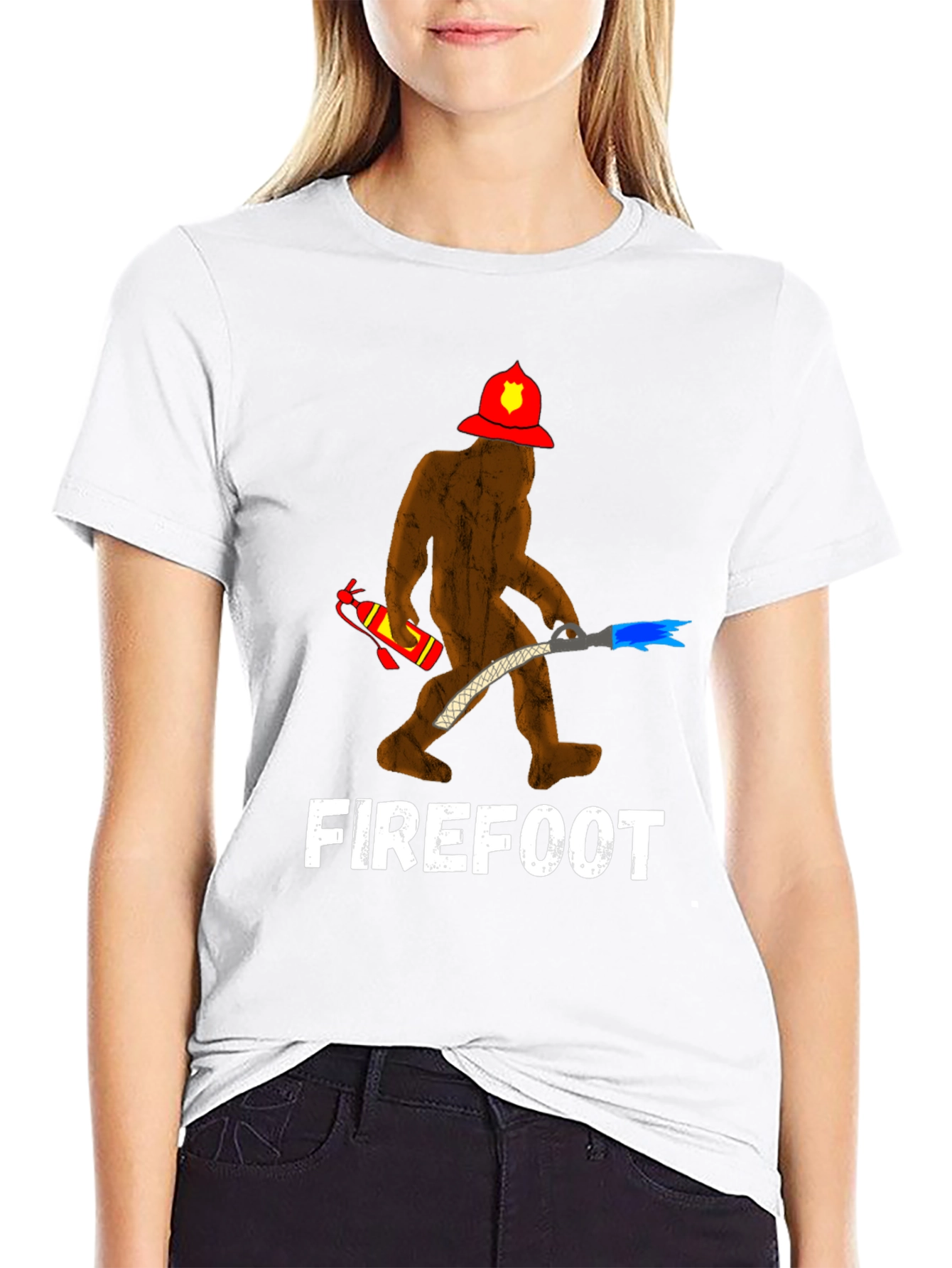 Firefoot Bigfoot Firefighter T-Shirt
