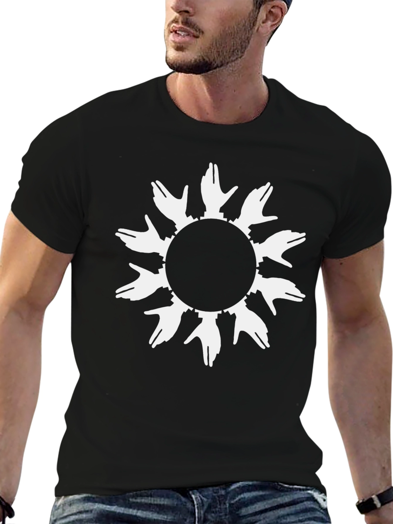 Abstract Hands Circle T-Shirt