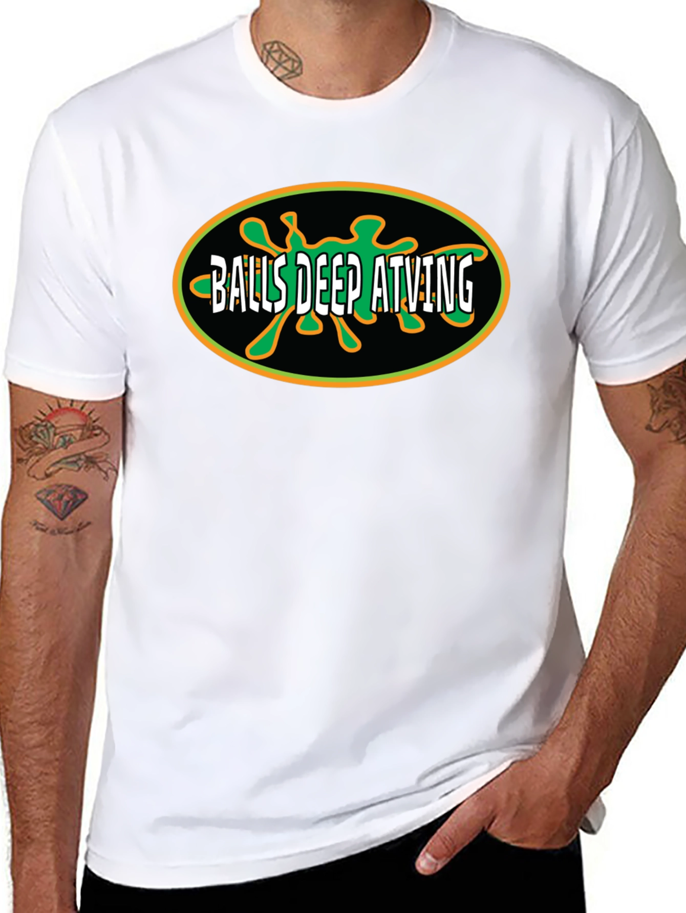Balls Deep ATving Black T-Shirt
