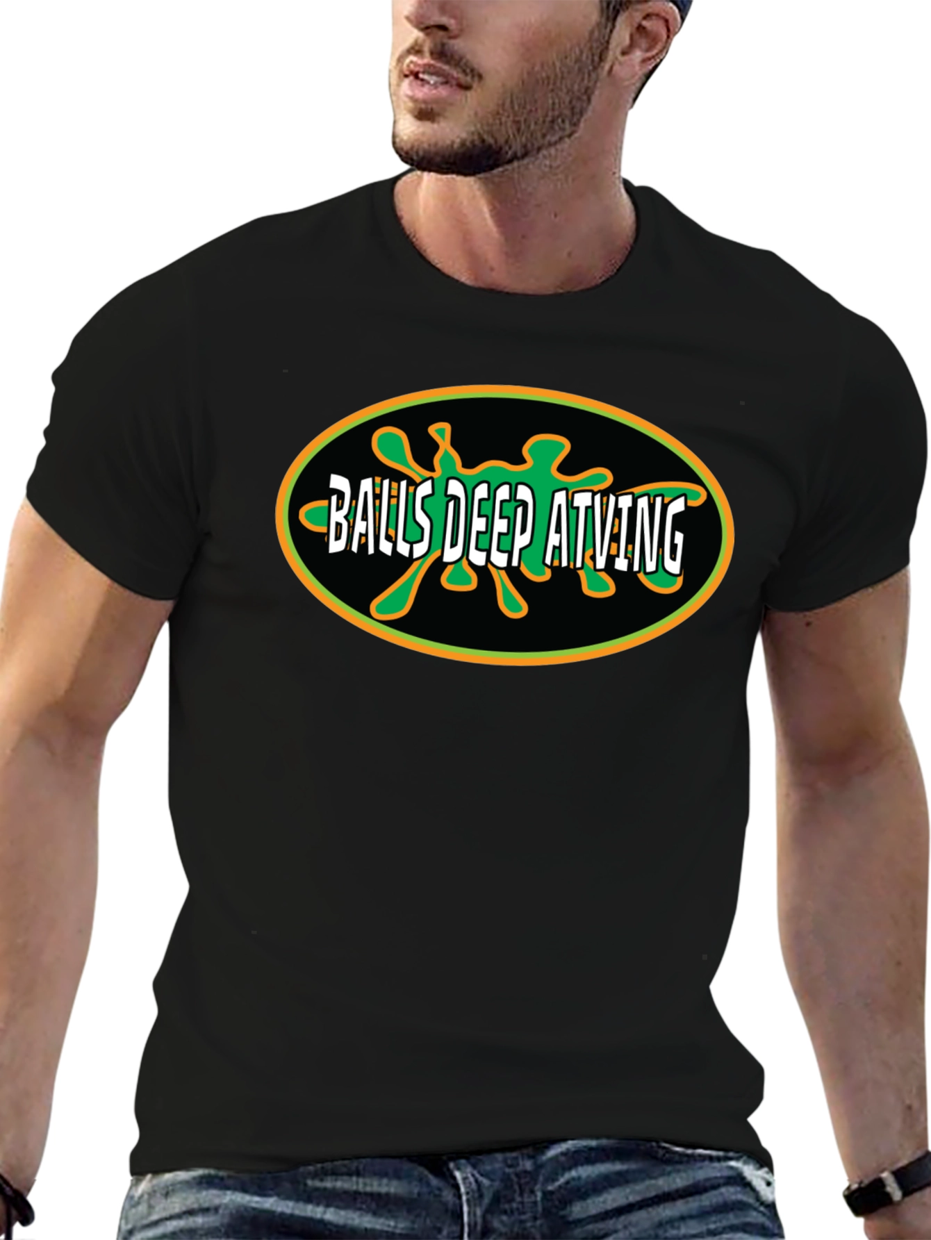 Balls Deep ATving Black T-Shirt