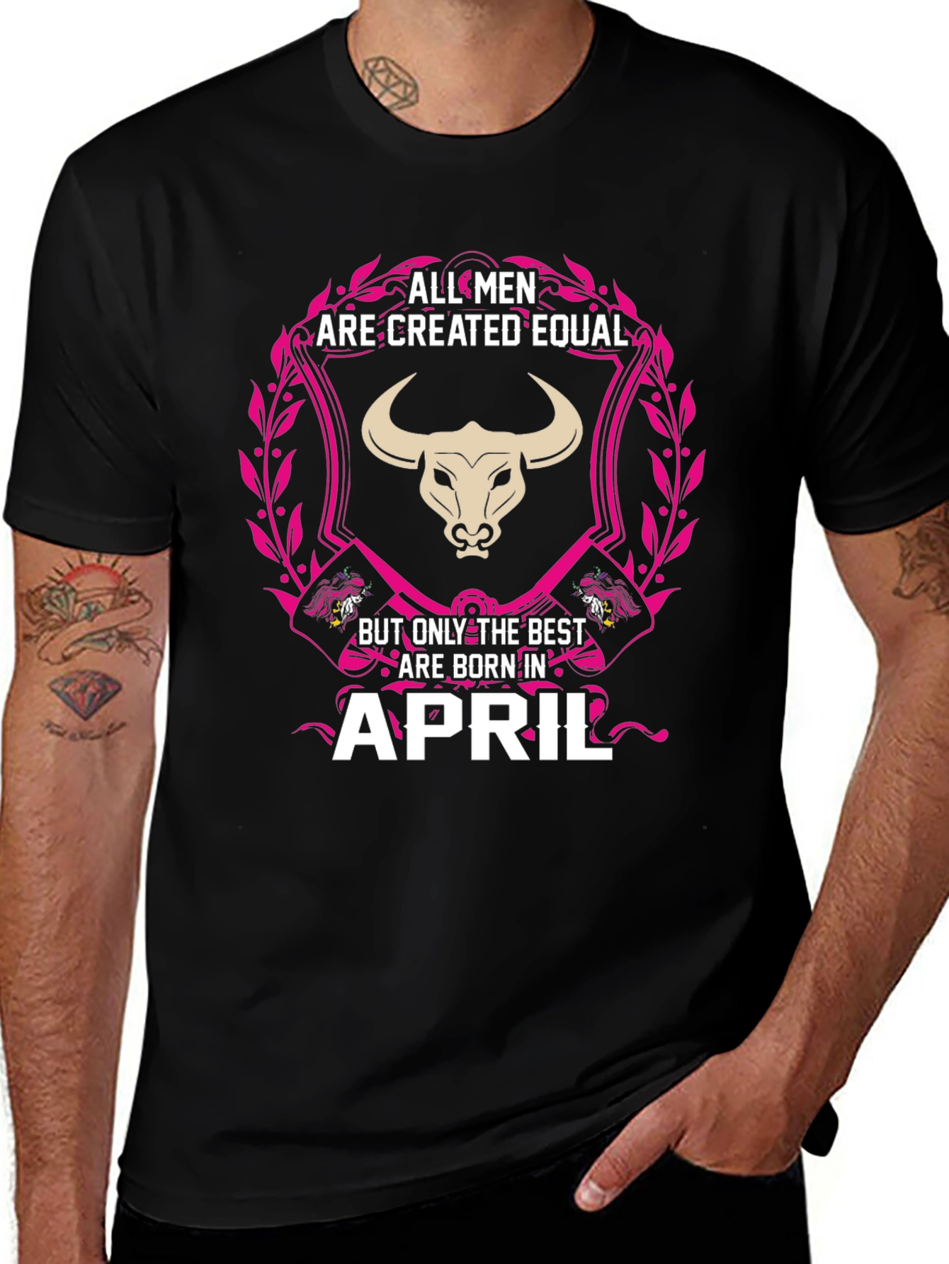 April Birthday Mens Graphic Tee