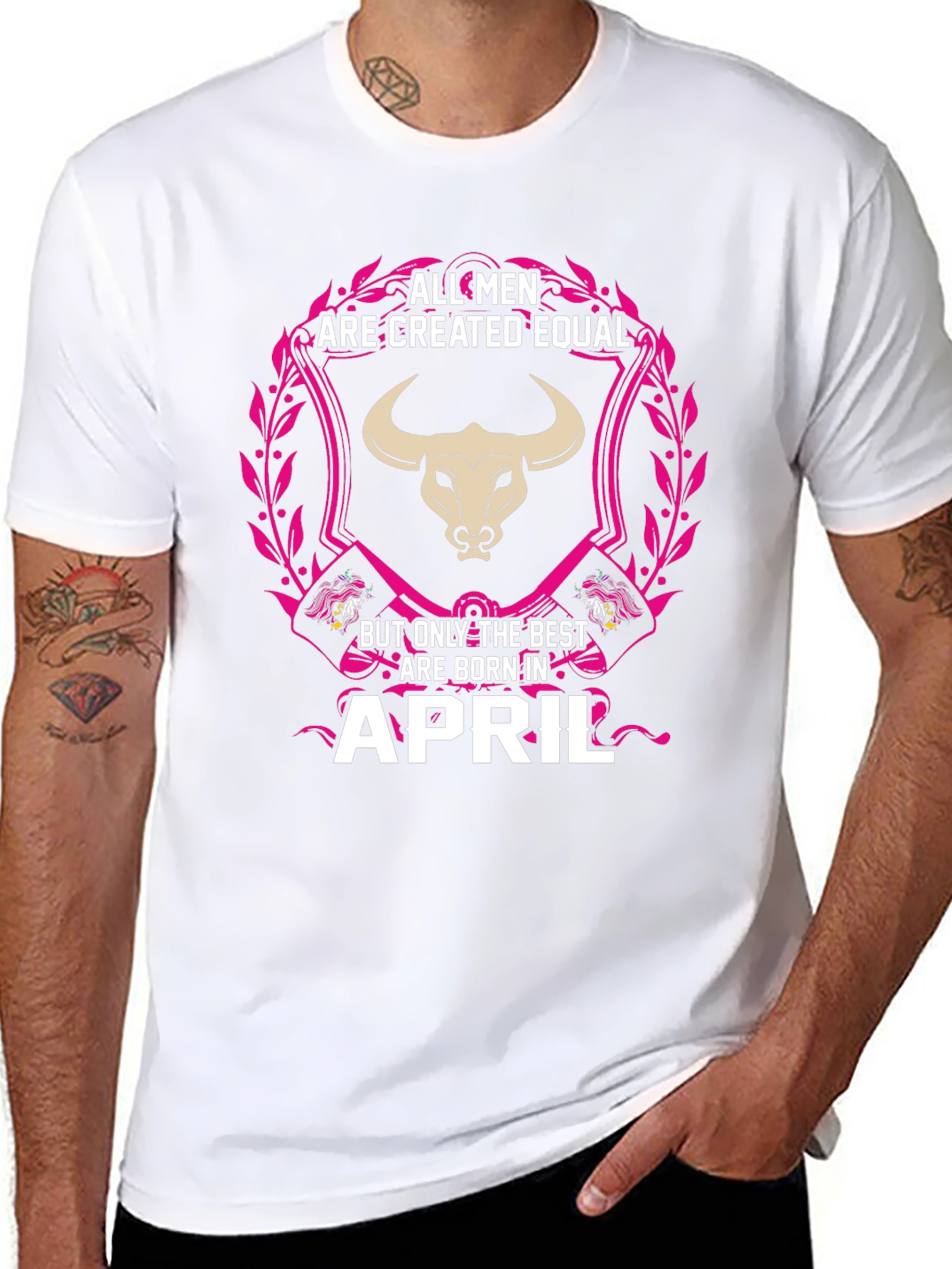 April Birthday Mens Graphic Tee