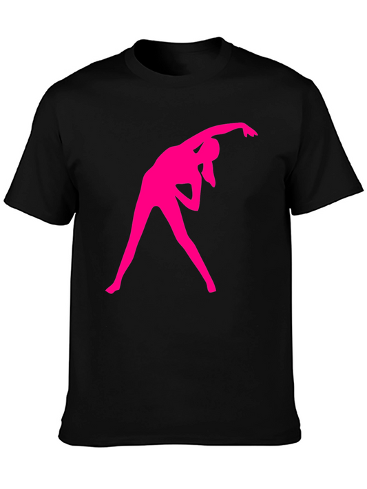 Fitness Graphic Tee - Black Cotton