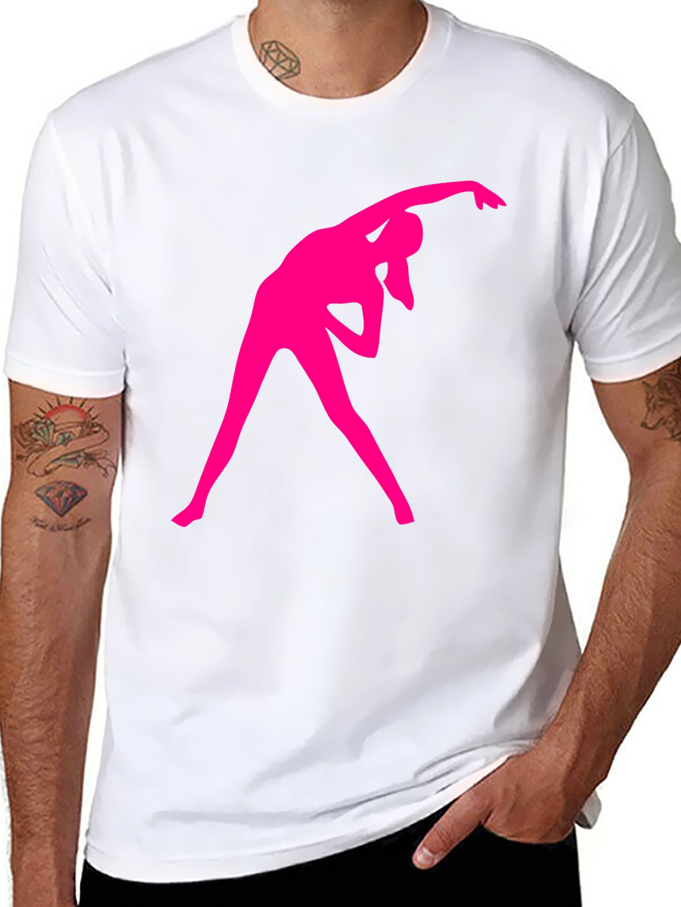 Fitness Graphic Tee - Black Cotton